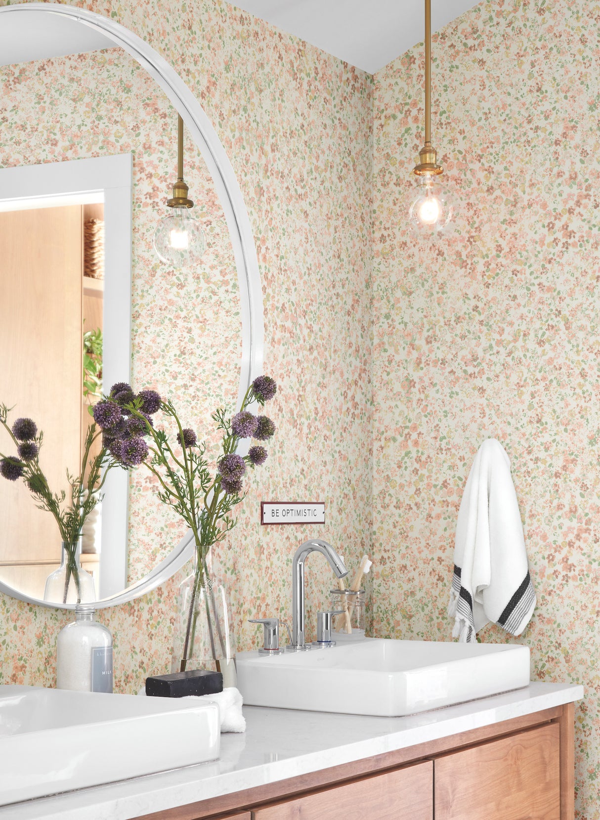 York MK1120 Meadow Pink Wallpaper