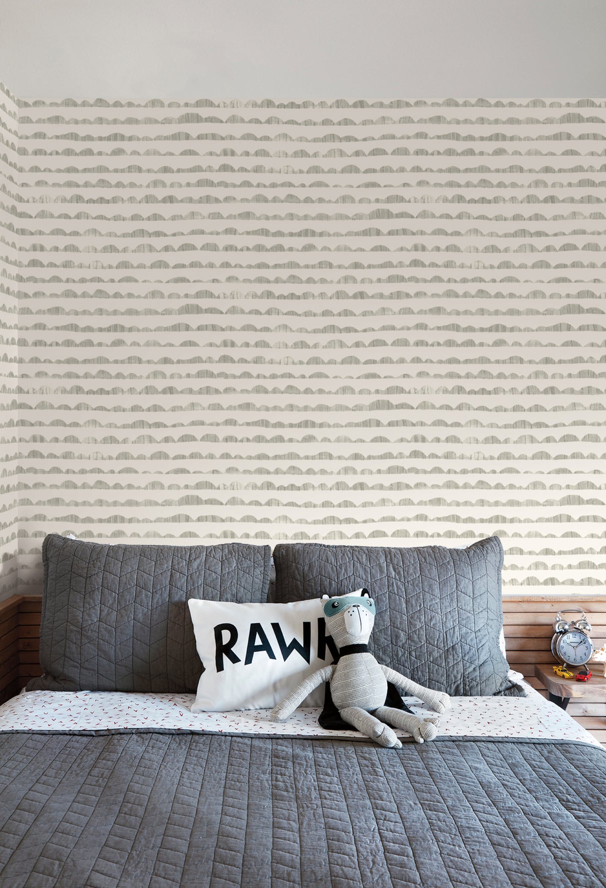York MK1140 Hill & Horizon Grey Wallpaper