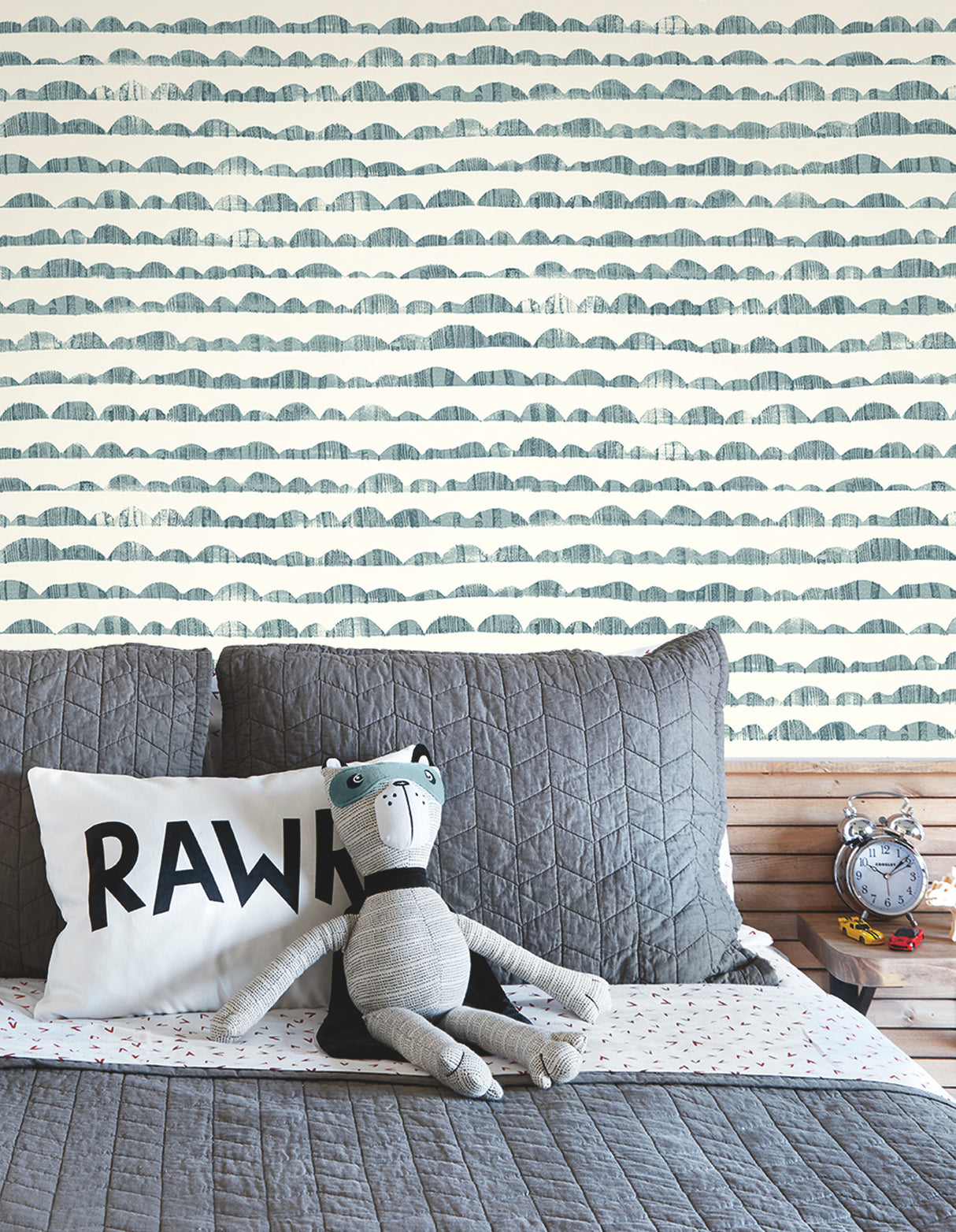 York MK1143 Hill & Horizon Blue Wallpaper