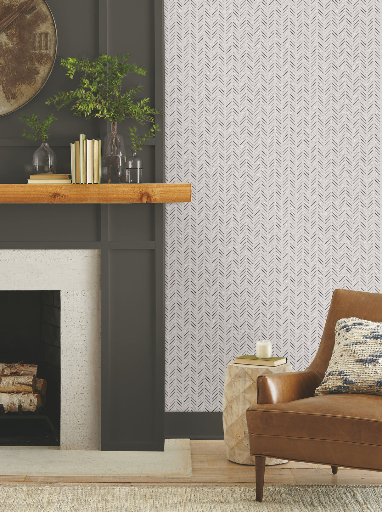 York MK1170 Pick-Up Sticks Black Wallpaper
