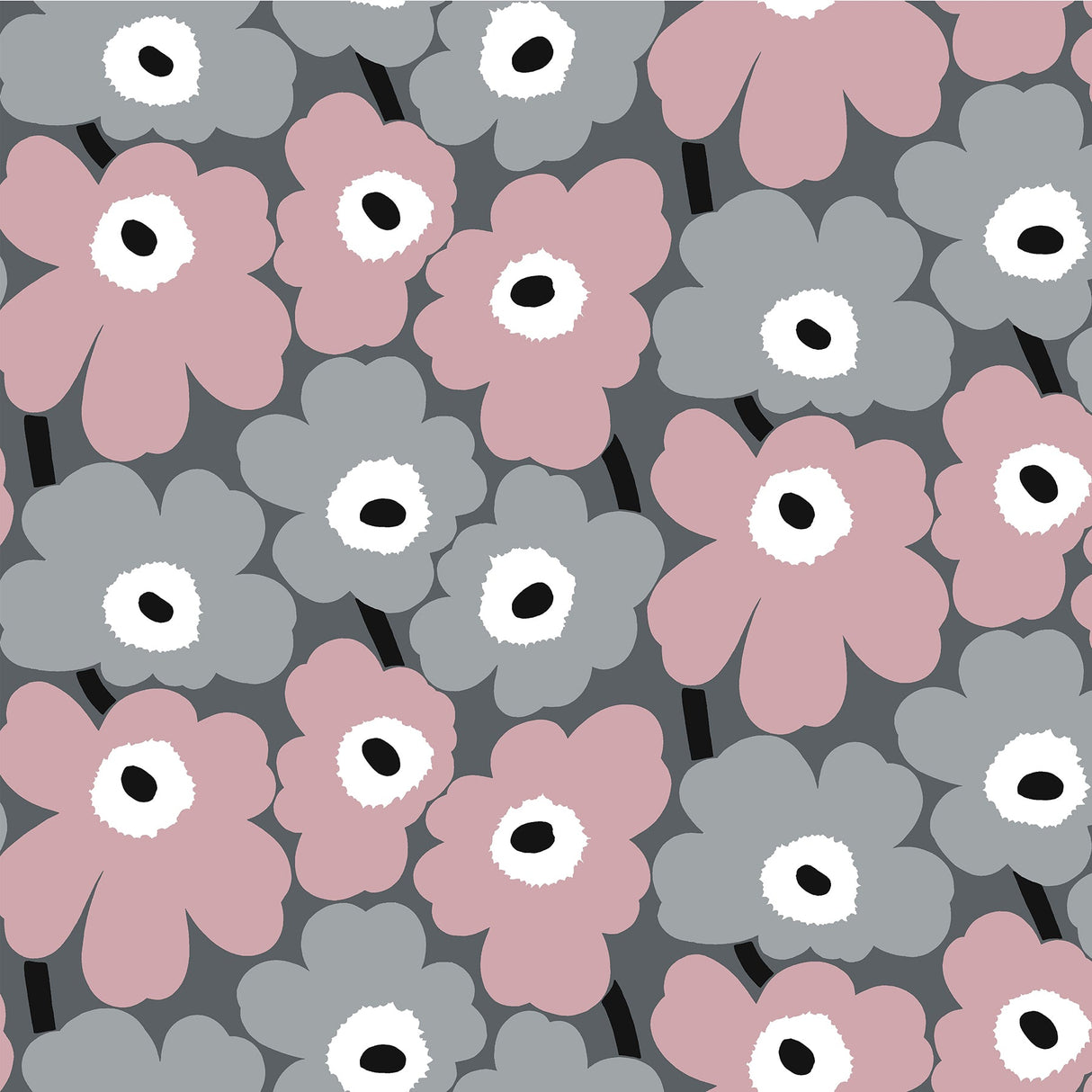 Marimekko MKS4491 Pink Pieni Unikko Peel & Stick Wallpaper