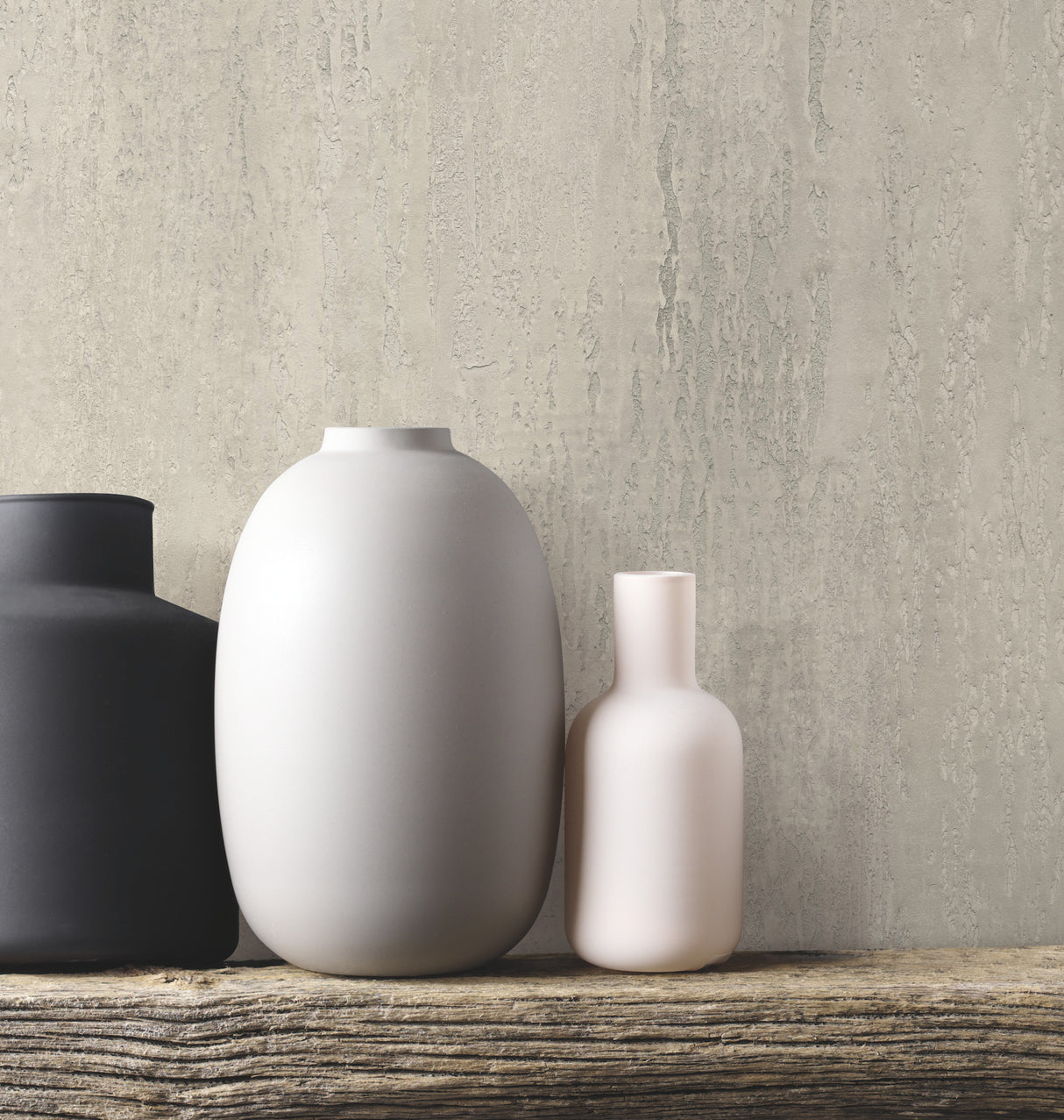 York MM1772 Stucco Finish Warm Grey Wallpaper