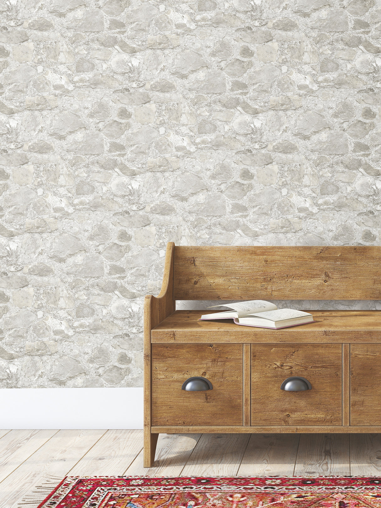 York MN1802 Field Stone Grey Wallpaper