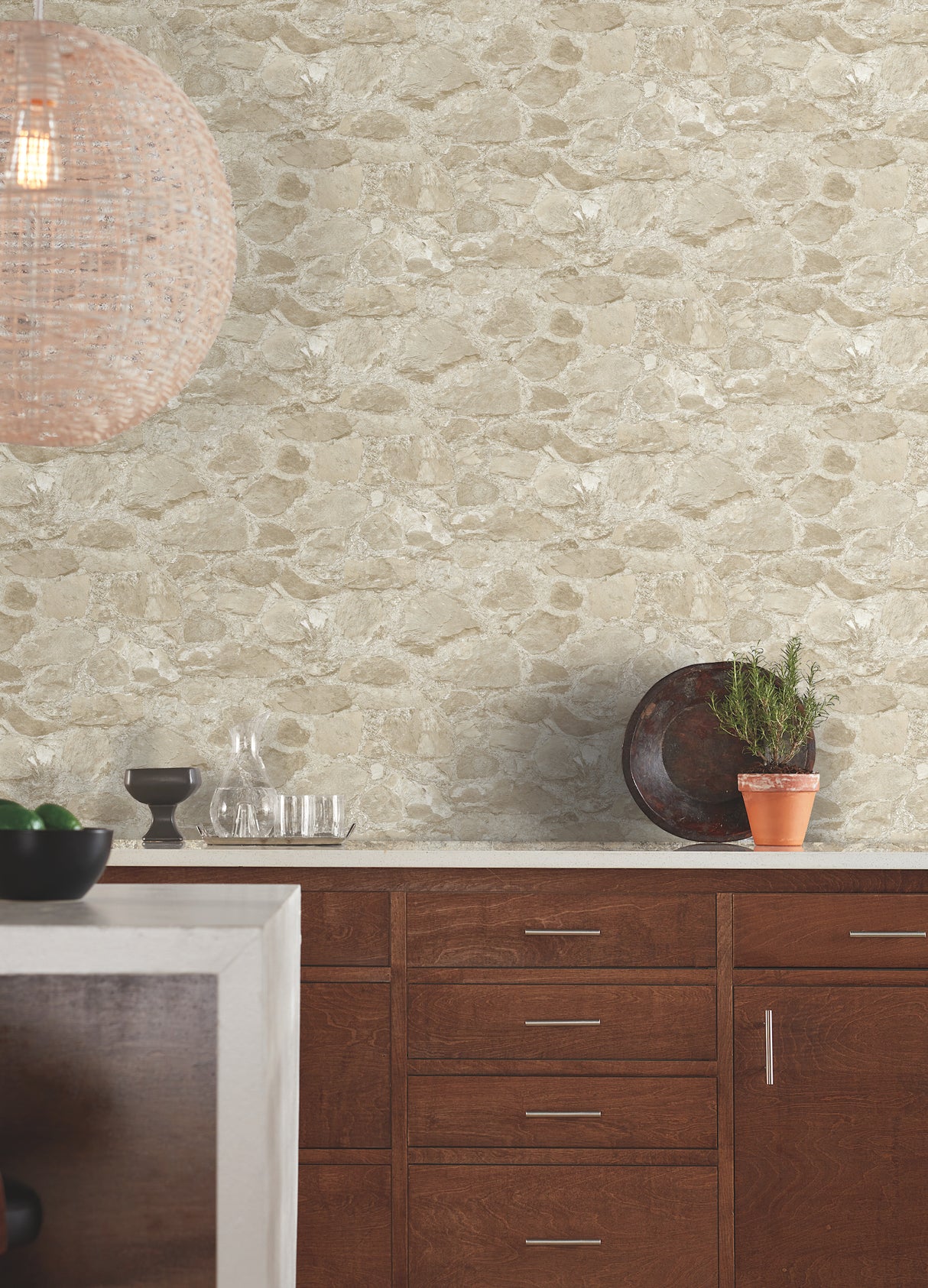 York MN1803 Field Stone Beige Wallpaper