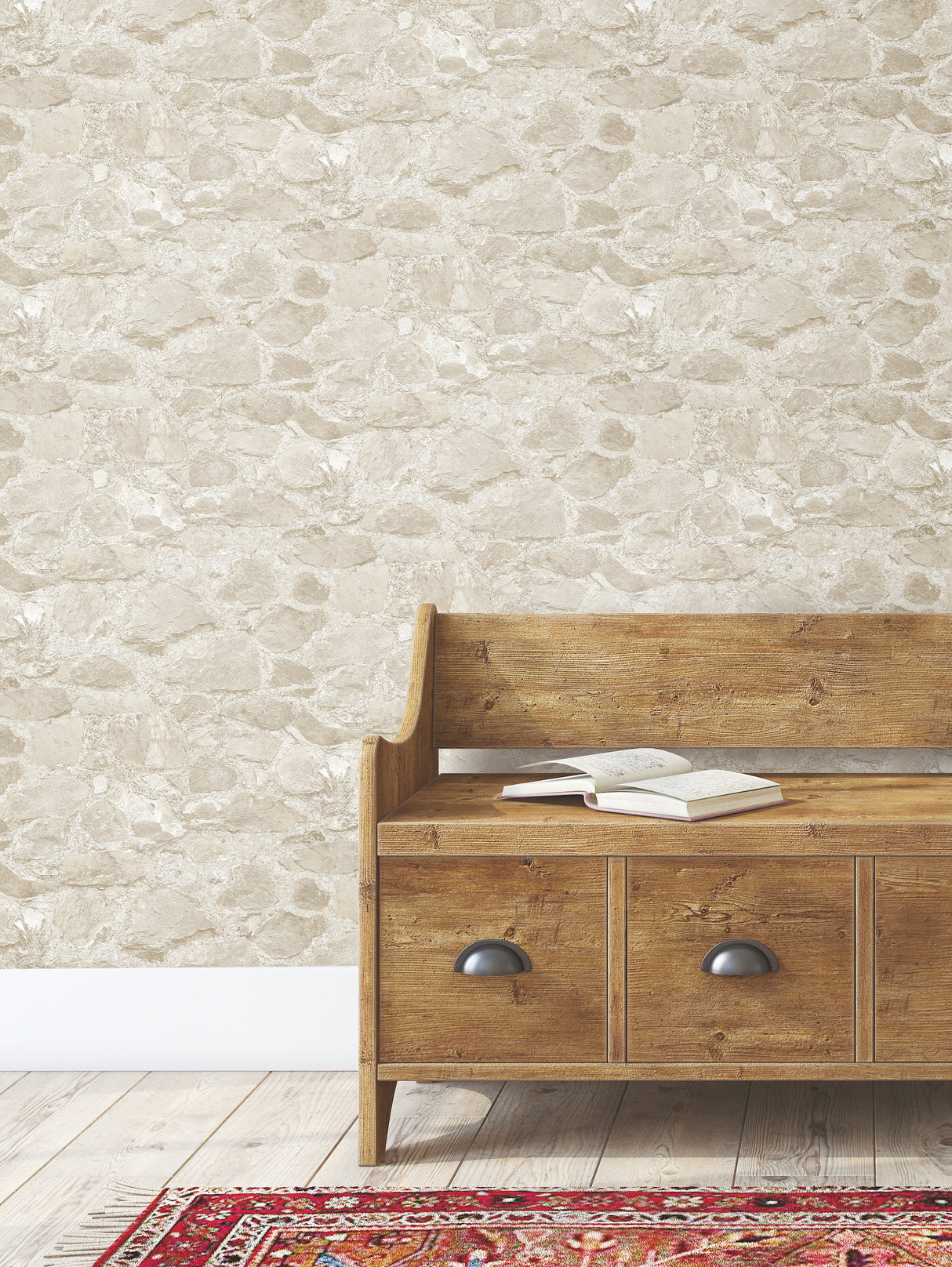 York MN1803 Field Stone Beige Wallpaper