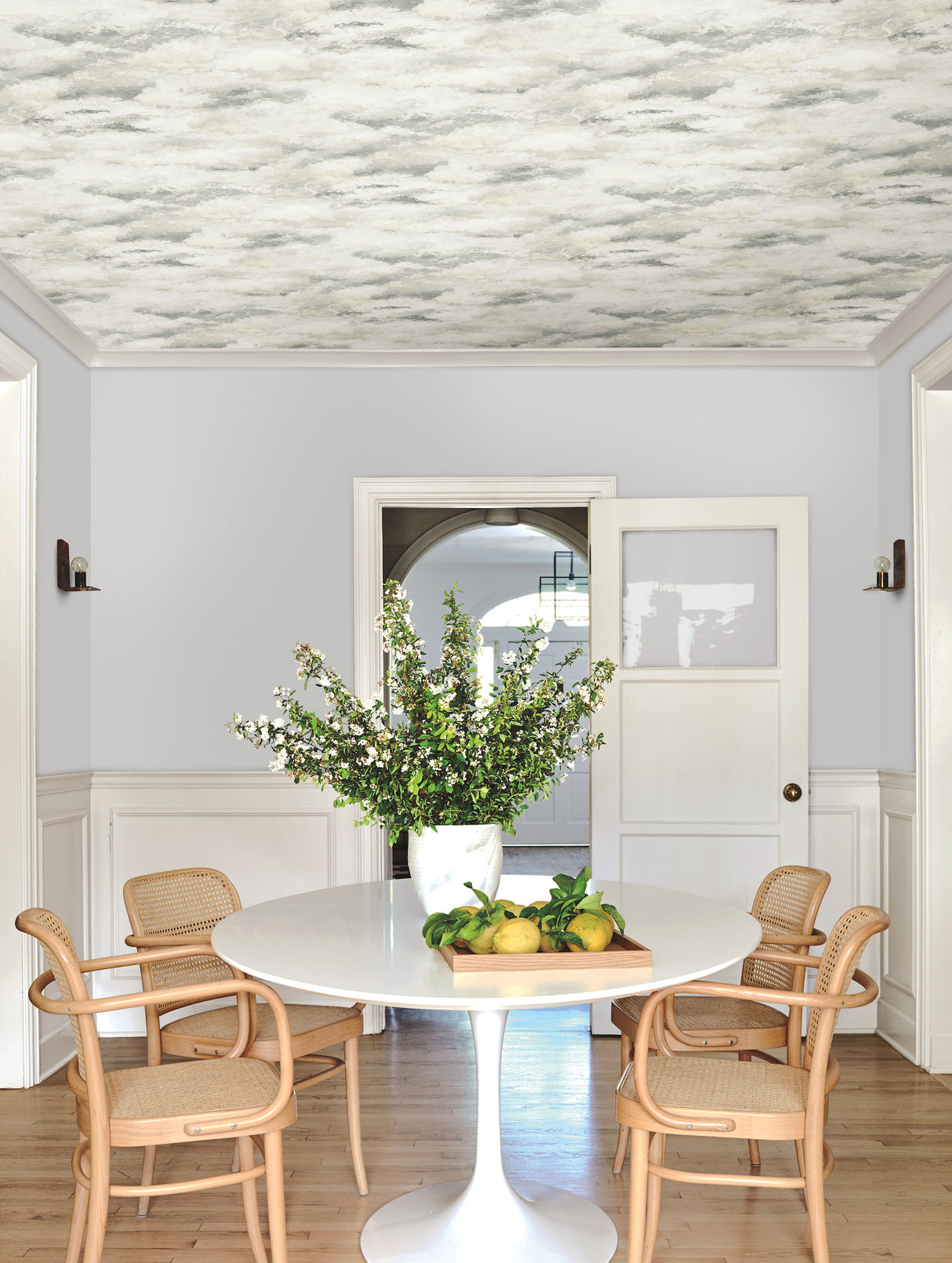 York MN1810 Plein Air Tan & Grey Wallpaper