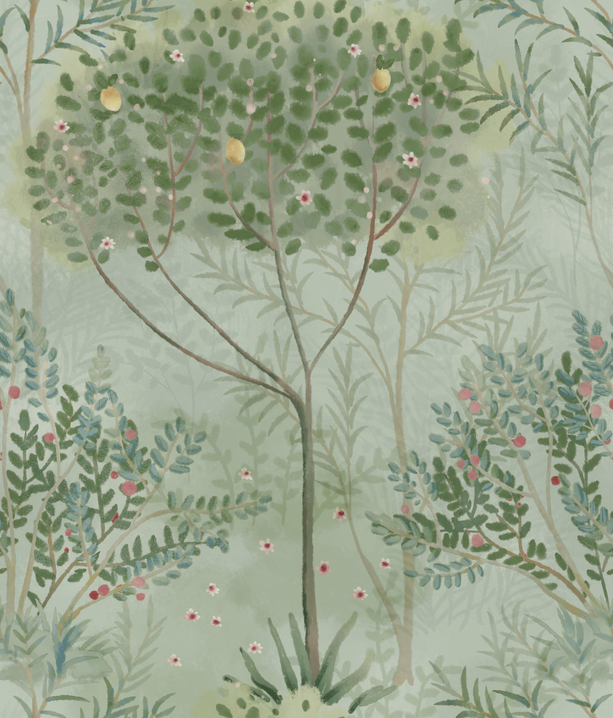 York MN1823 Orchard Green Wallpaper