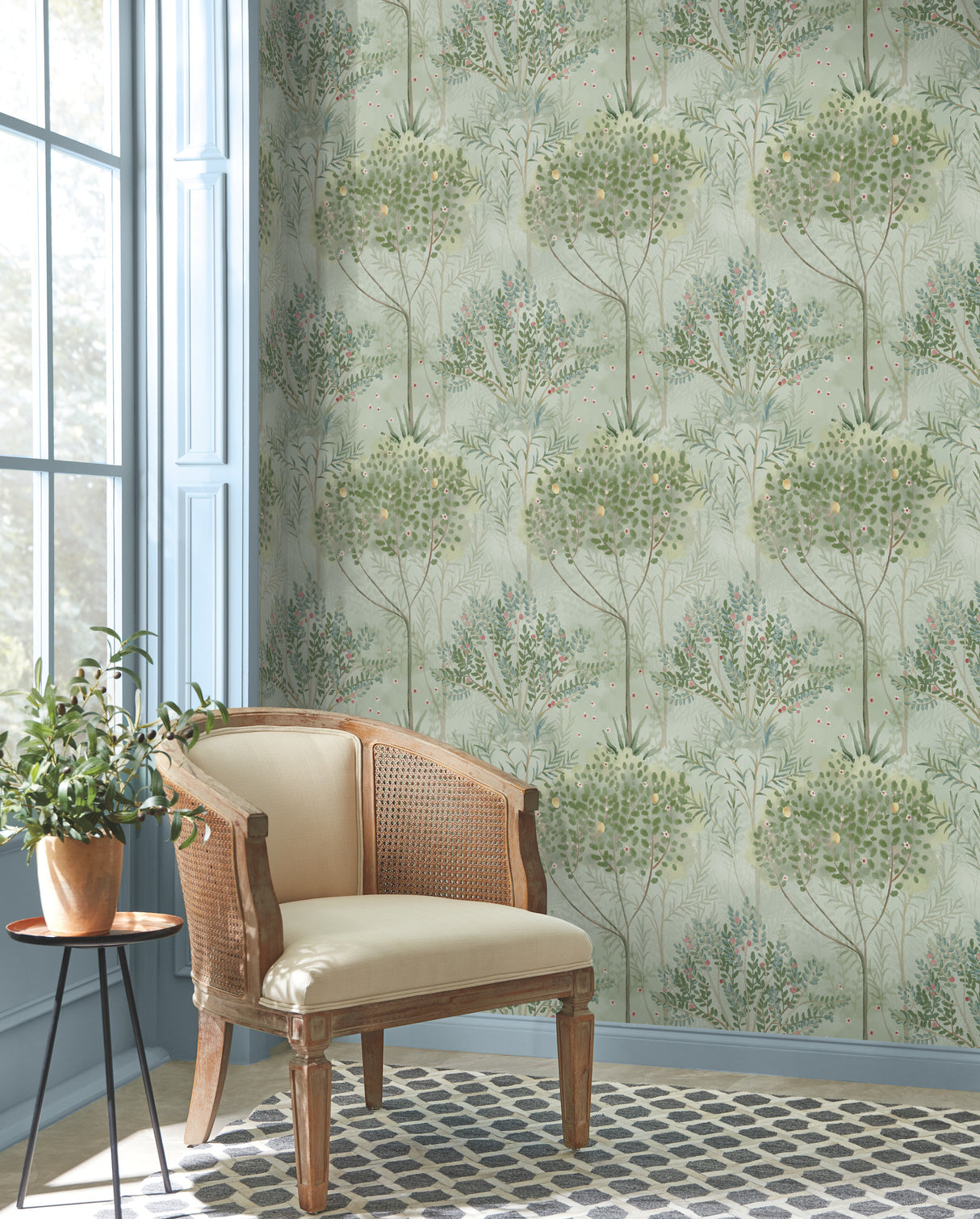 York MN1823 Orchard Green Wallpaper