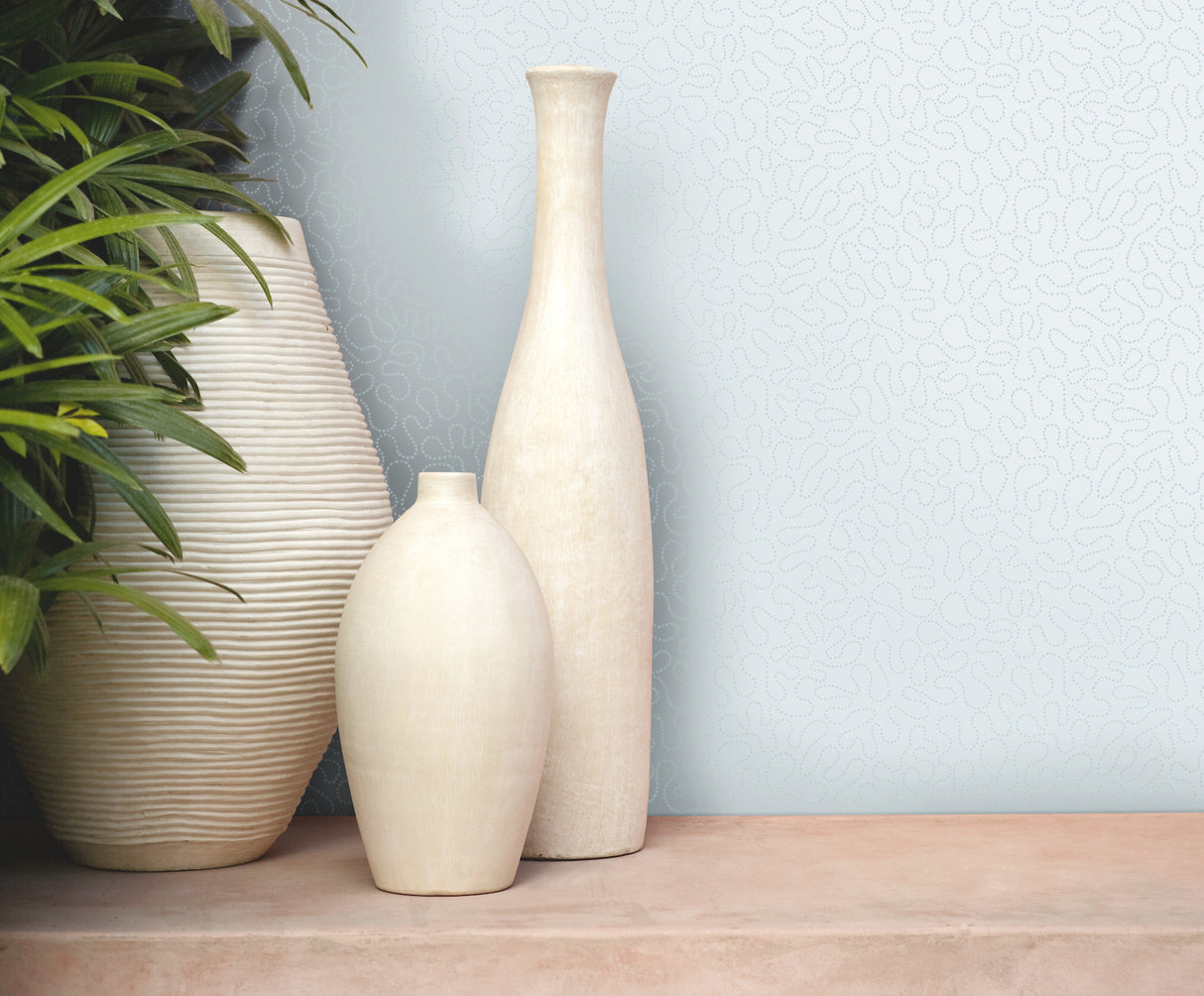 York MN1881 Effervesce Blue Wallpaper