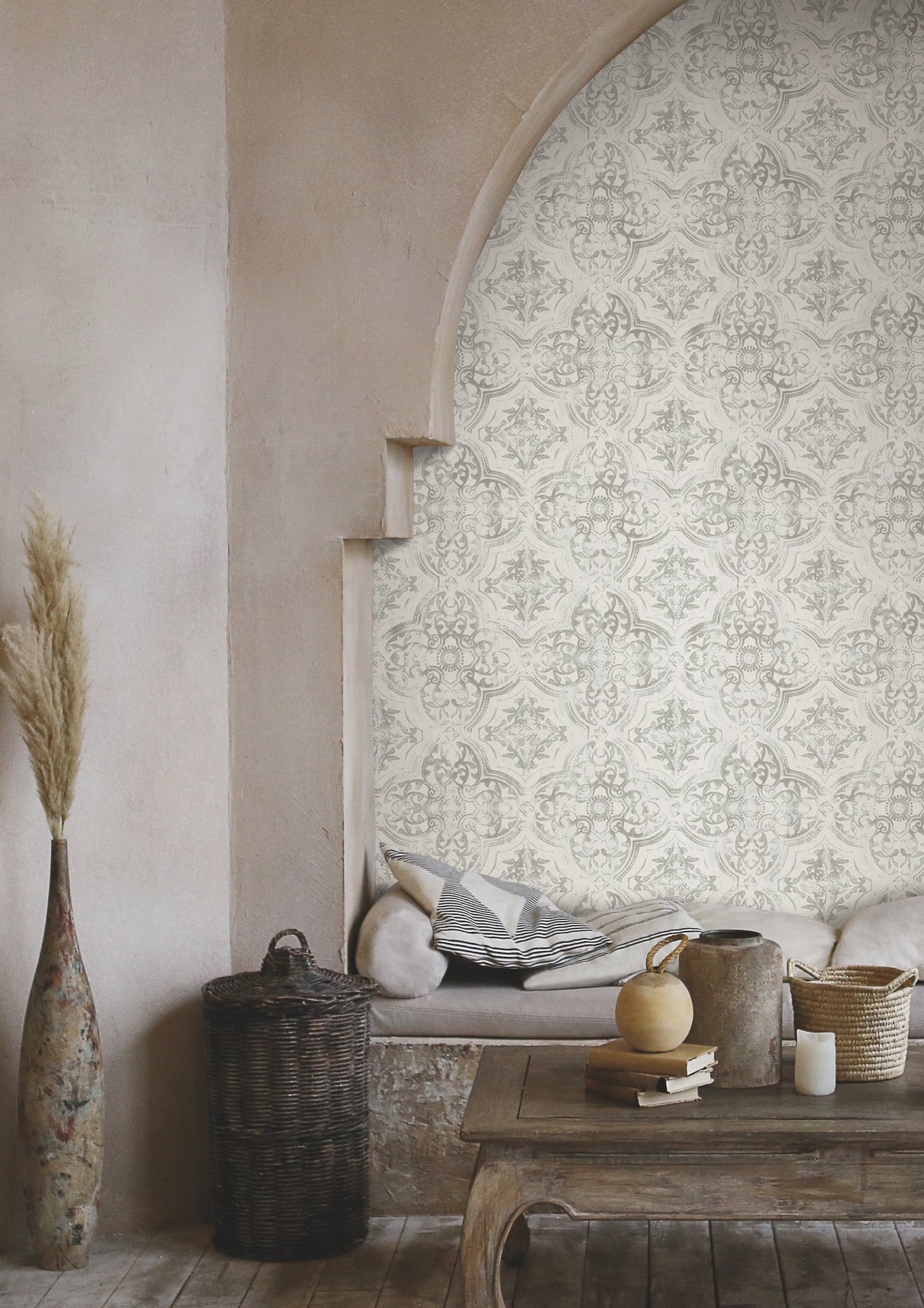 York MN1893 Quartet White & Neutral Wallpaper