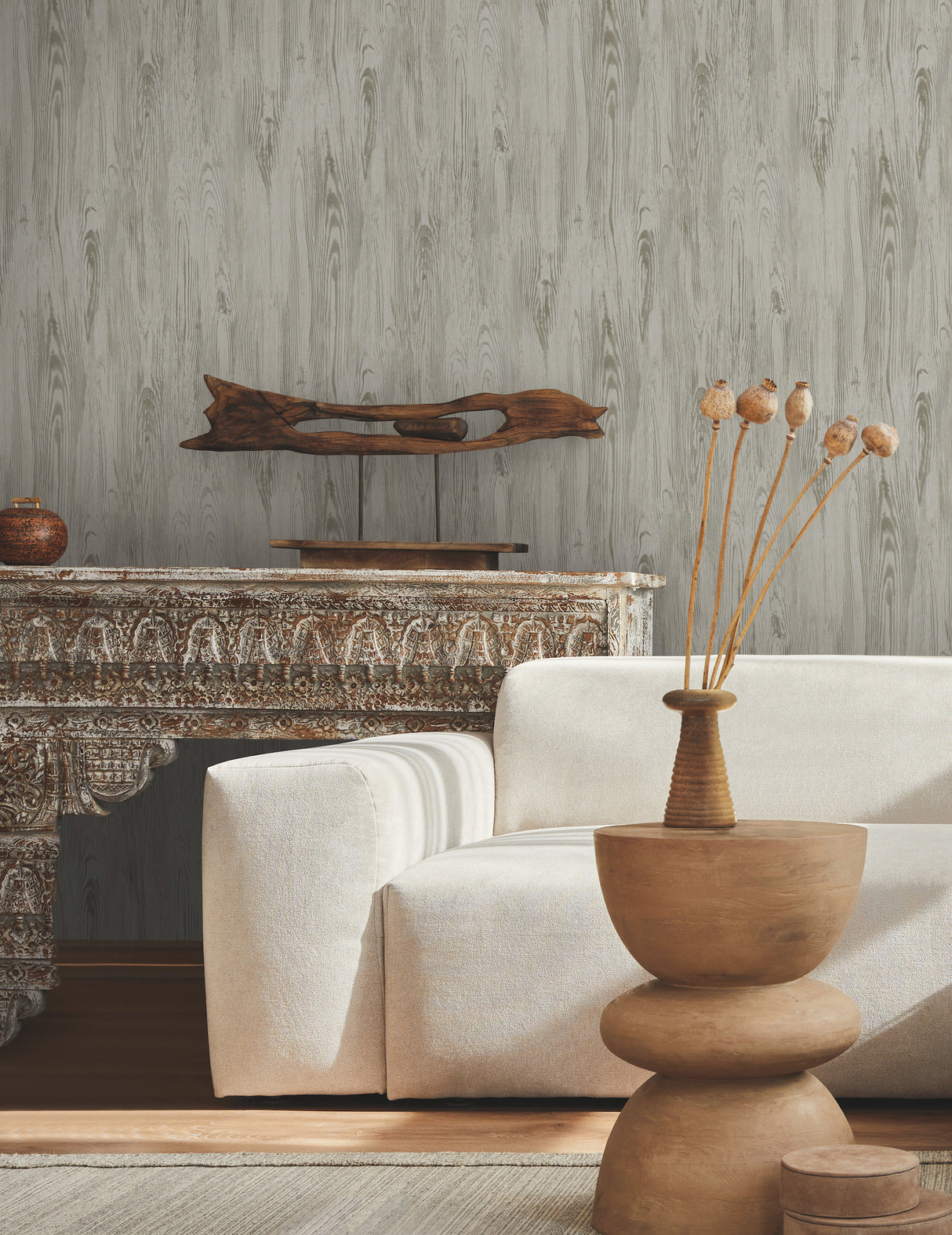 York MN1953 Rusticano Grey Wallpaper