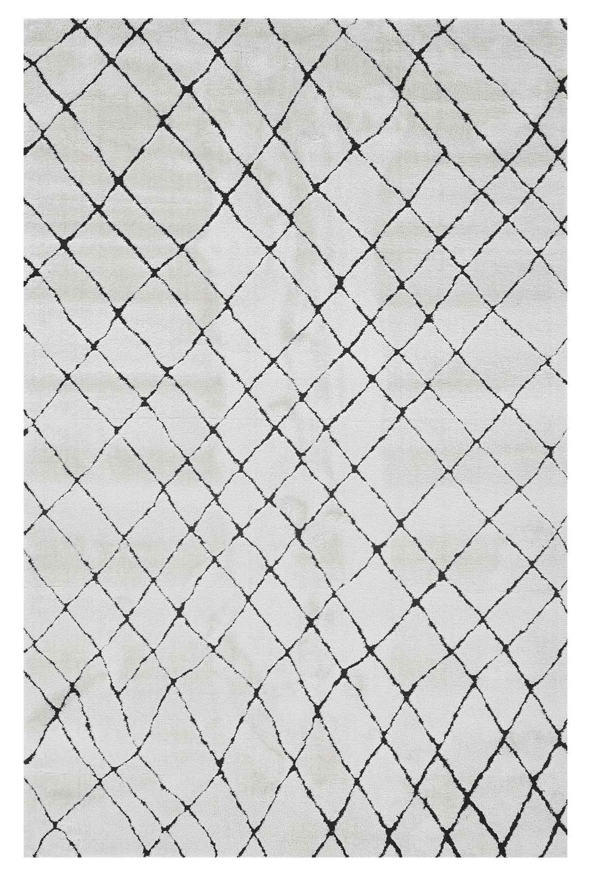 Amer Rugs MNT30508 Monotone White 5' X 8' Area Rug