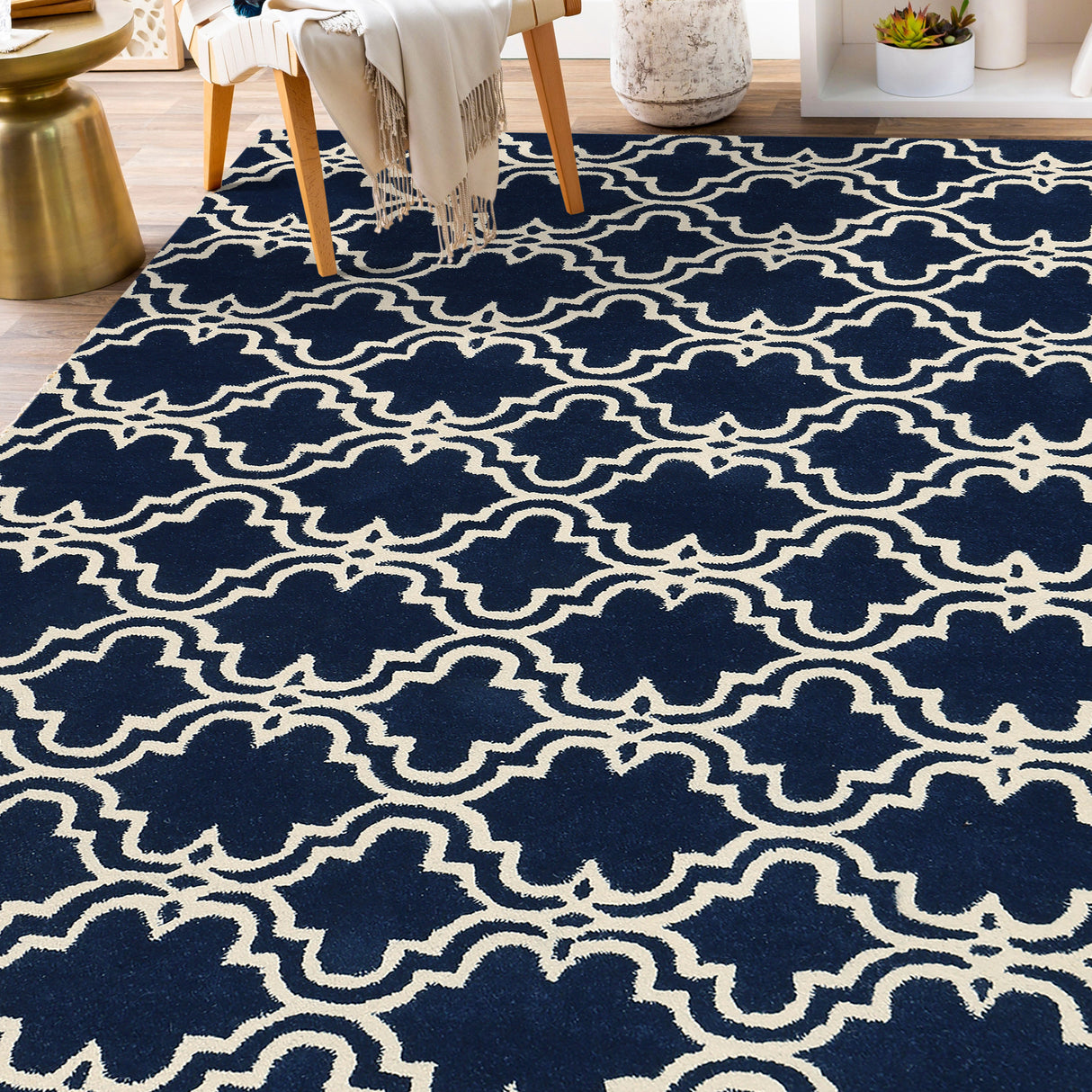 Amer Rugs MOD-4 Modern Trellis Design Runner Rug, 2'3" X 8' Area Rug