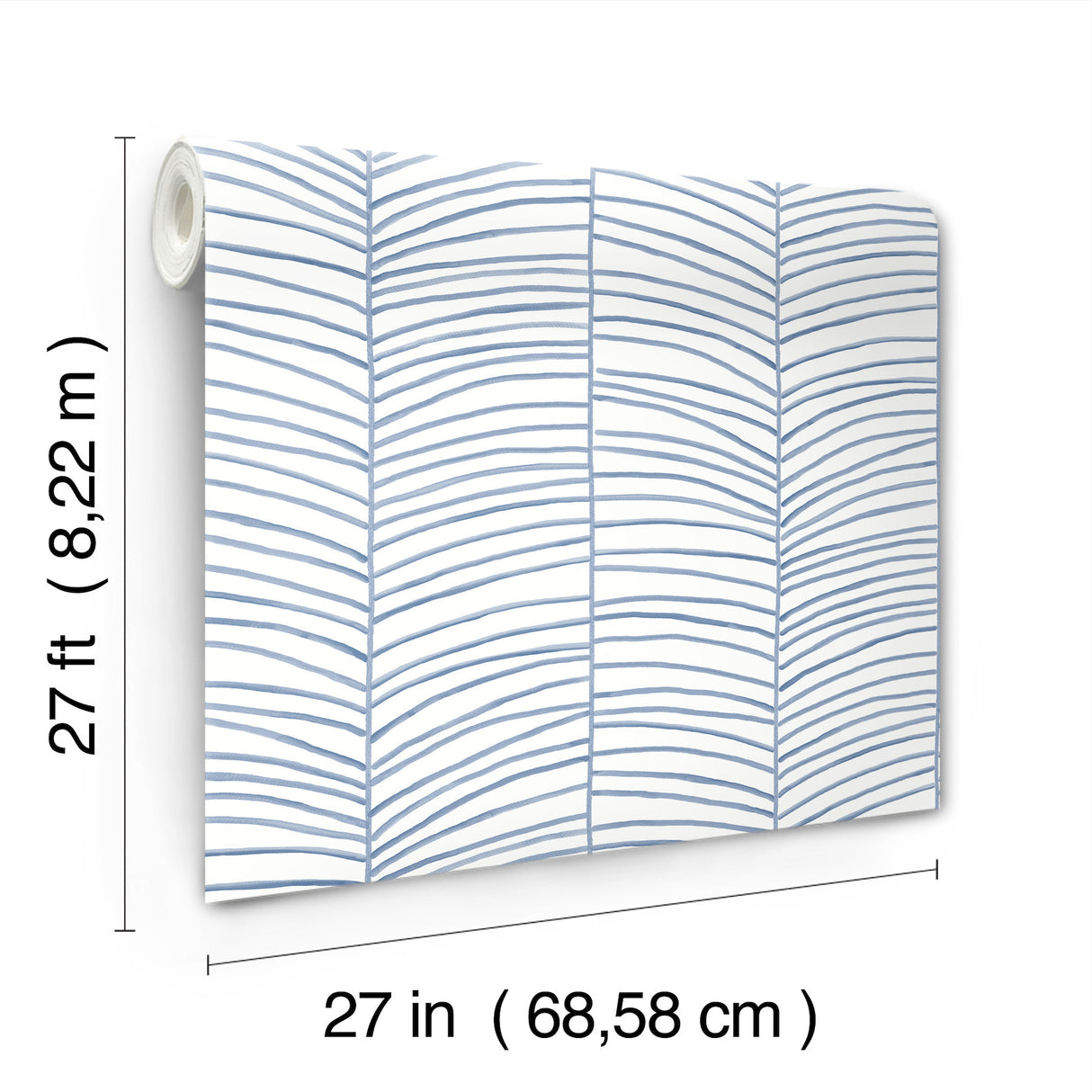 York MT5672 Cascade Palm Chevron Sea Wallpaper - Eade's Wallpaper