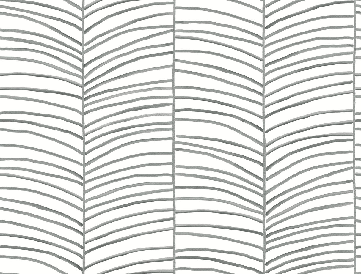 York MT5673 Cascade Palm Chevron Onyx Wallpaper - Eade's Wallpaper