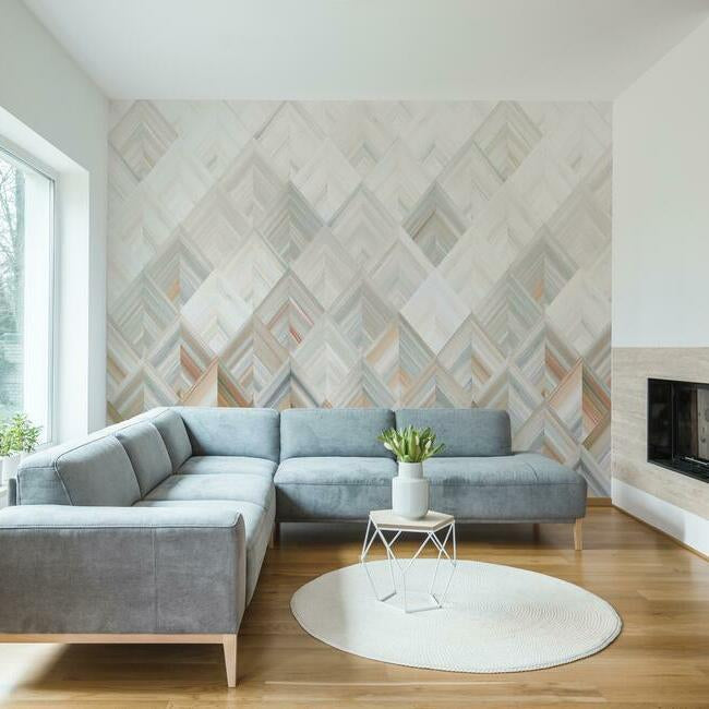 York MU0216M Diamond Parquet Wall Mural - Eade's Wallpaper