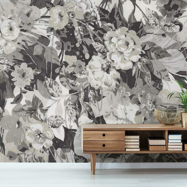 York MU0220M Pop Floral Wall Mural - Eade's Wallpaper
