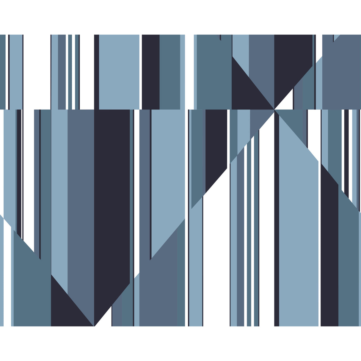 York MU0243M Pinwheel Stripe Blue Wall Mural