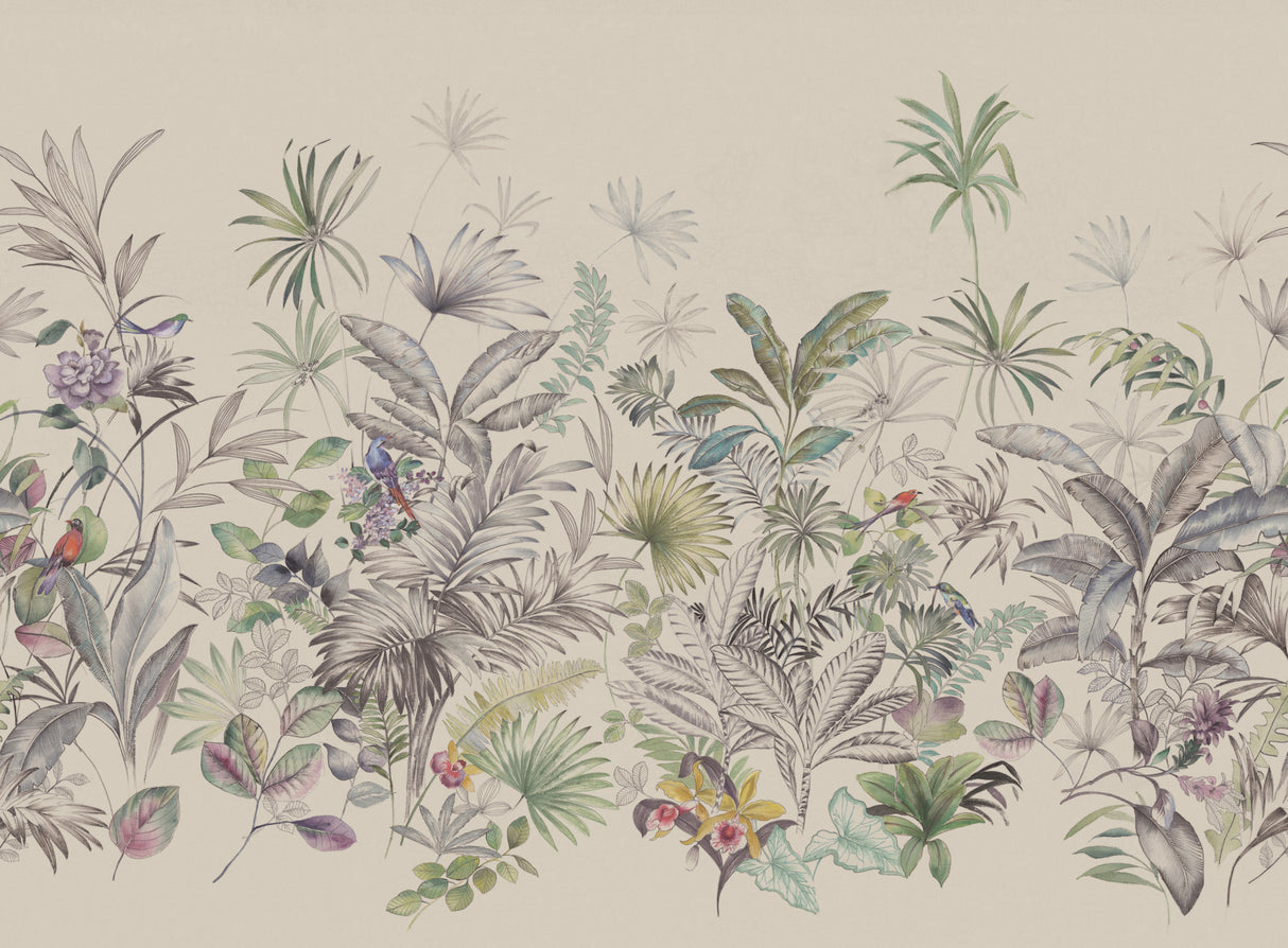 York MU0279M Tropical Black Wall Mural
