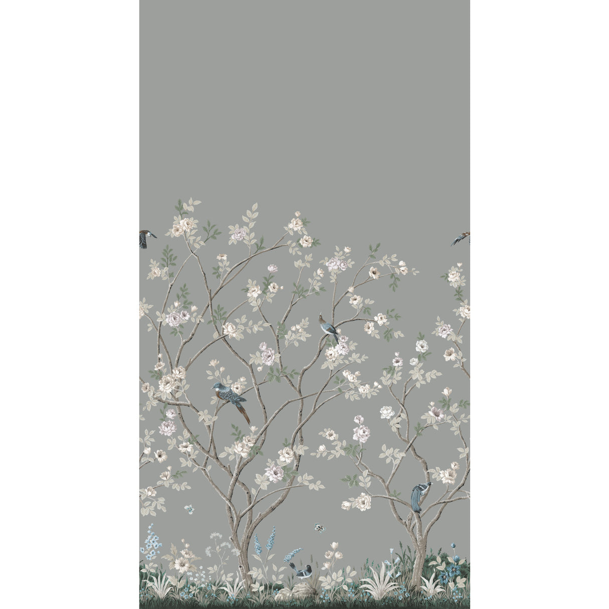 York MU0313M Lingering Garden Grey Wall Mural