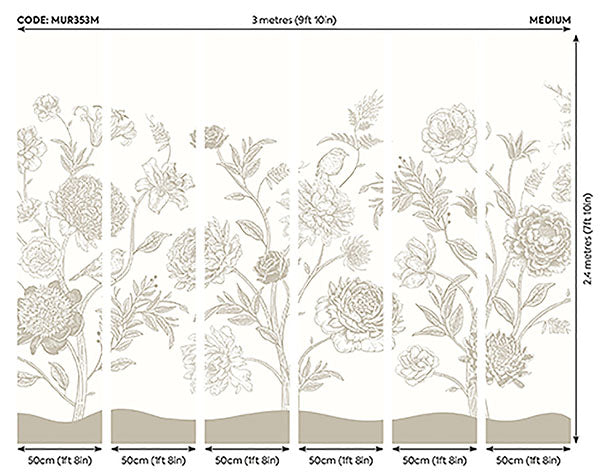 Eade’s Jacobean Rose Trail Neutral