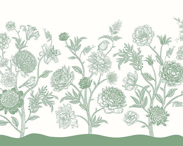 Eade’s Jacobean Rose Trail Green