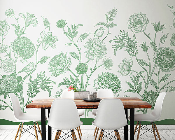 Eade’s Jacobean Rose Trail Green