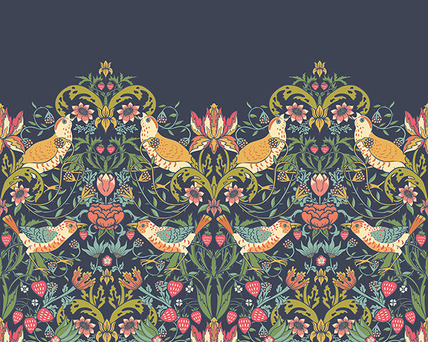 Eade’s Birds, Fruit and Foliage Navy