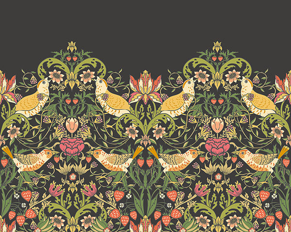 Eade’s Birds, Fruit and Foliage Black