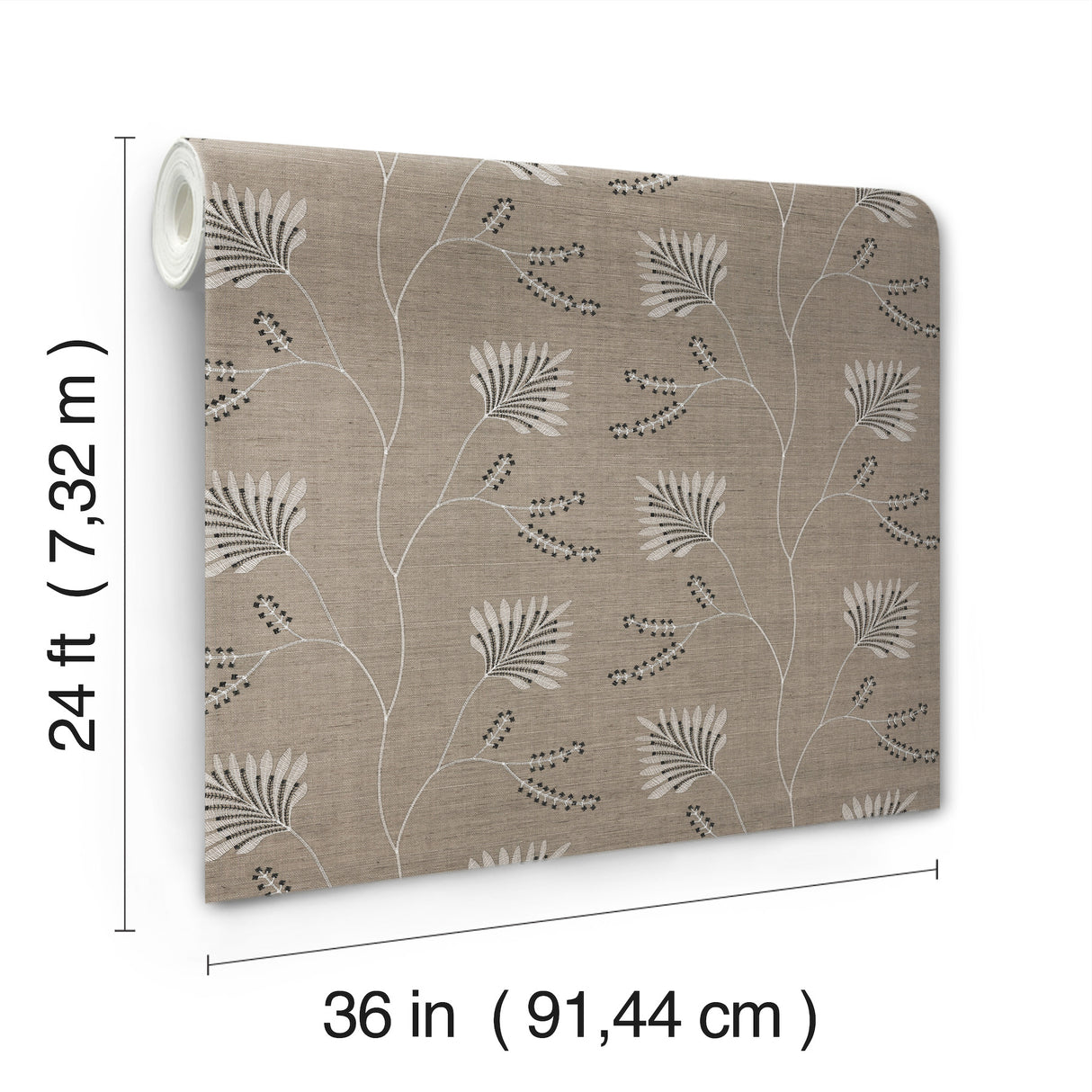Ronald Redding MX9607 Laelynn Taupe Wallpaper - Eade's Wallpaper