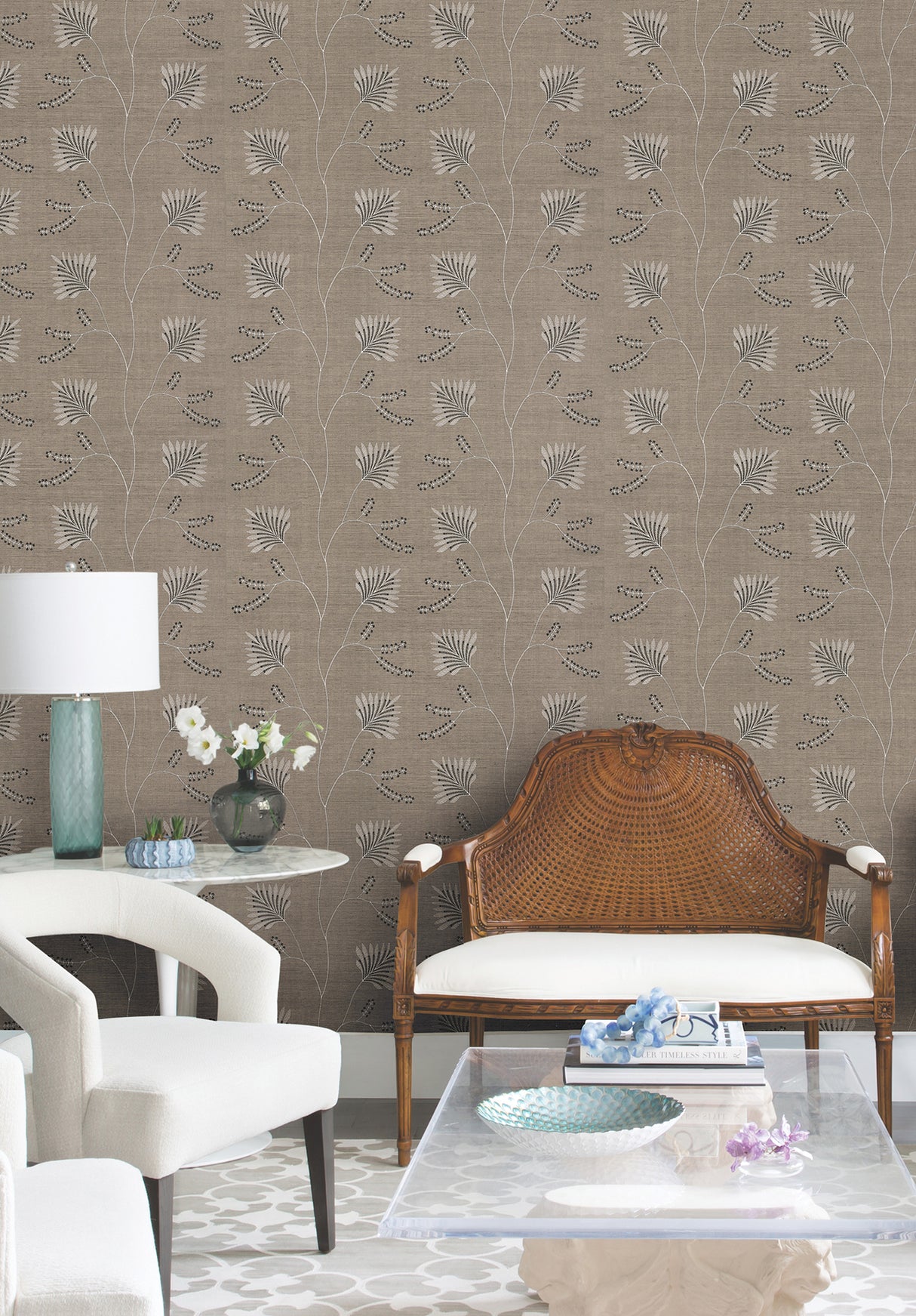 Ronald Redding MX9607 Laelynn Taupe Wallpaper - Eade's Wallpaper