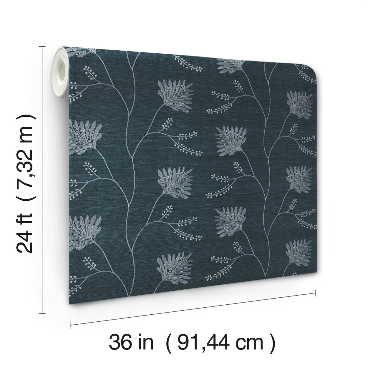 Ronald Redding MX9608 Laelynn Navy Wallpaper - Eade's Wallpaper