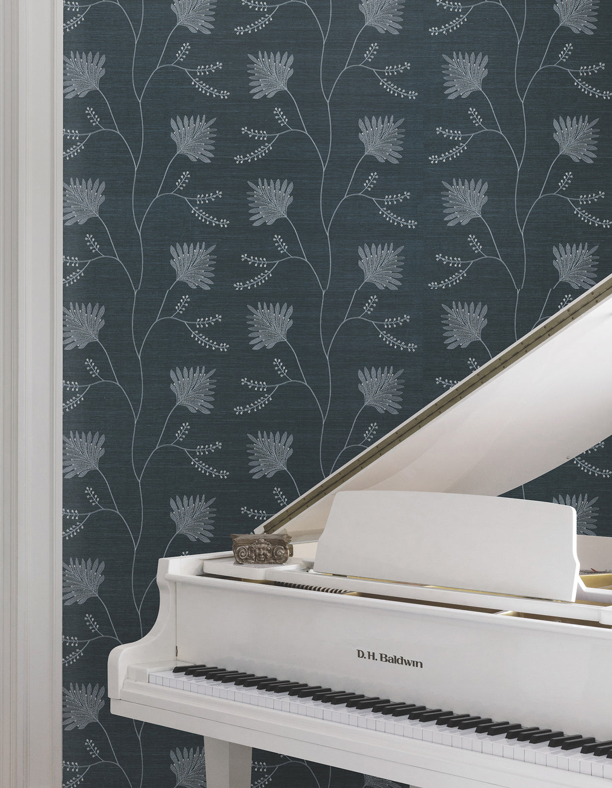 Ronald Redding MX9608 Laelynn Navy Wallpaper - Eade's Wallpaper