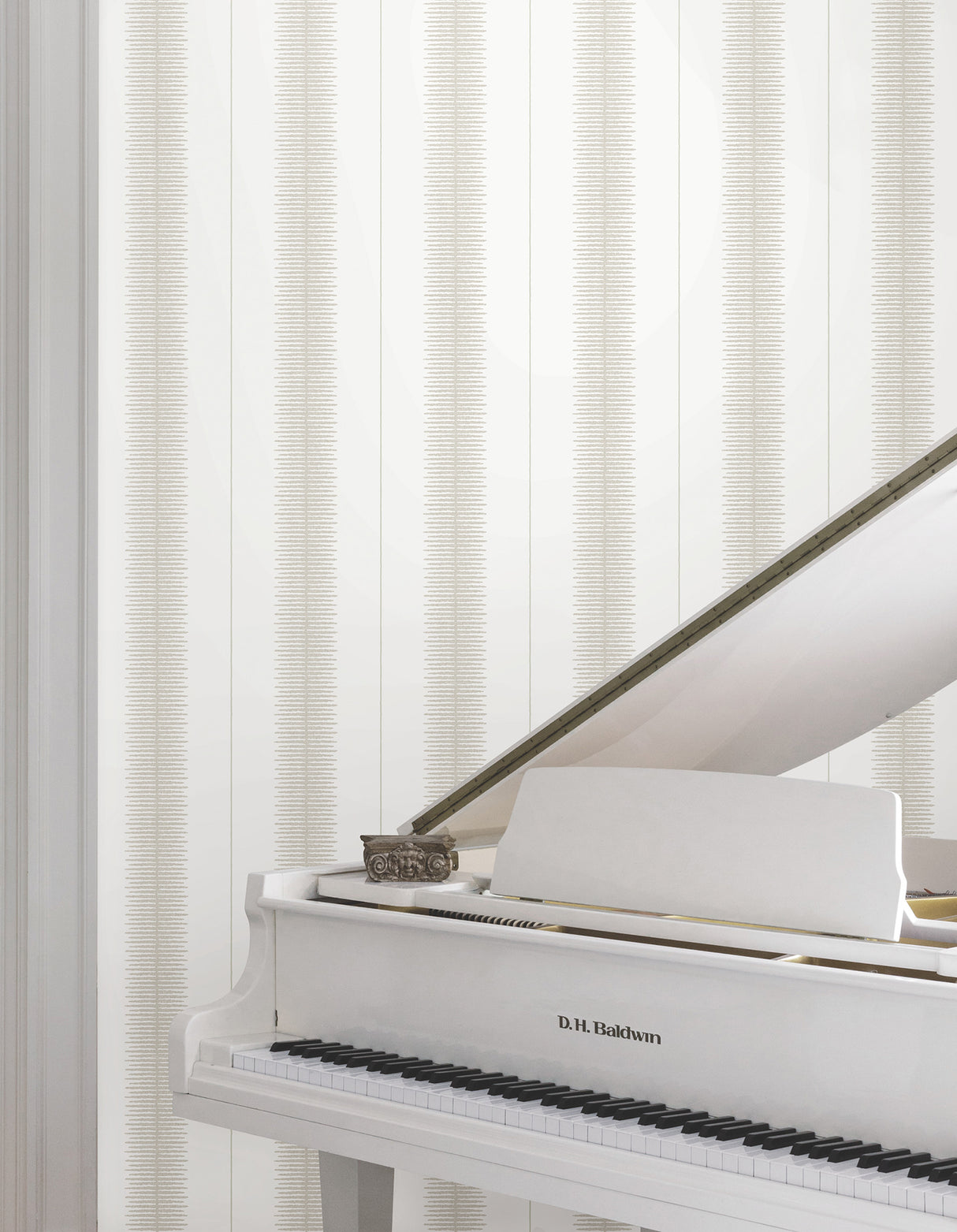 Ronald Redding MX9612 Tandem Stripe Taupe Wallpaper - Eade's Wallpaper