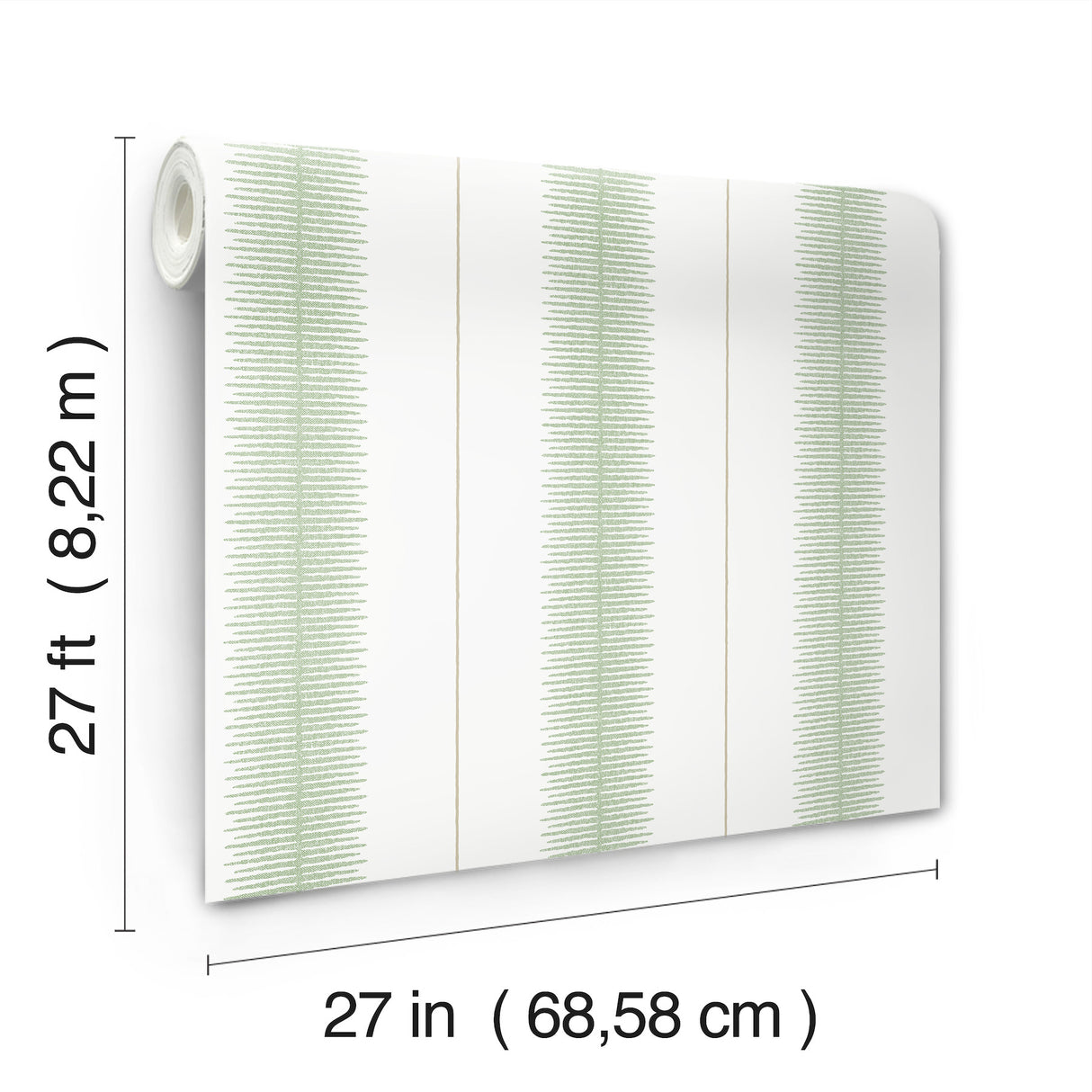 Ronald Redding MX9614 Tandem Stripe Green Wallpaper - Eade's Wallpaper
