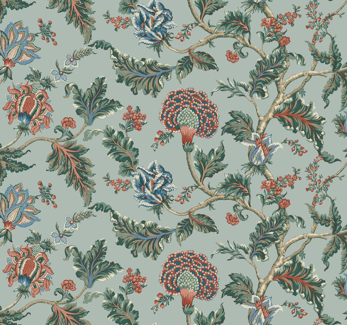 Ronald Redding MX9622W Monroe Teal Wallpaper - Eade's Wallpaper