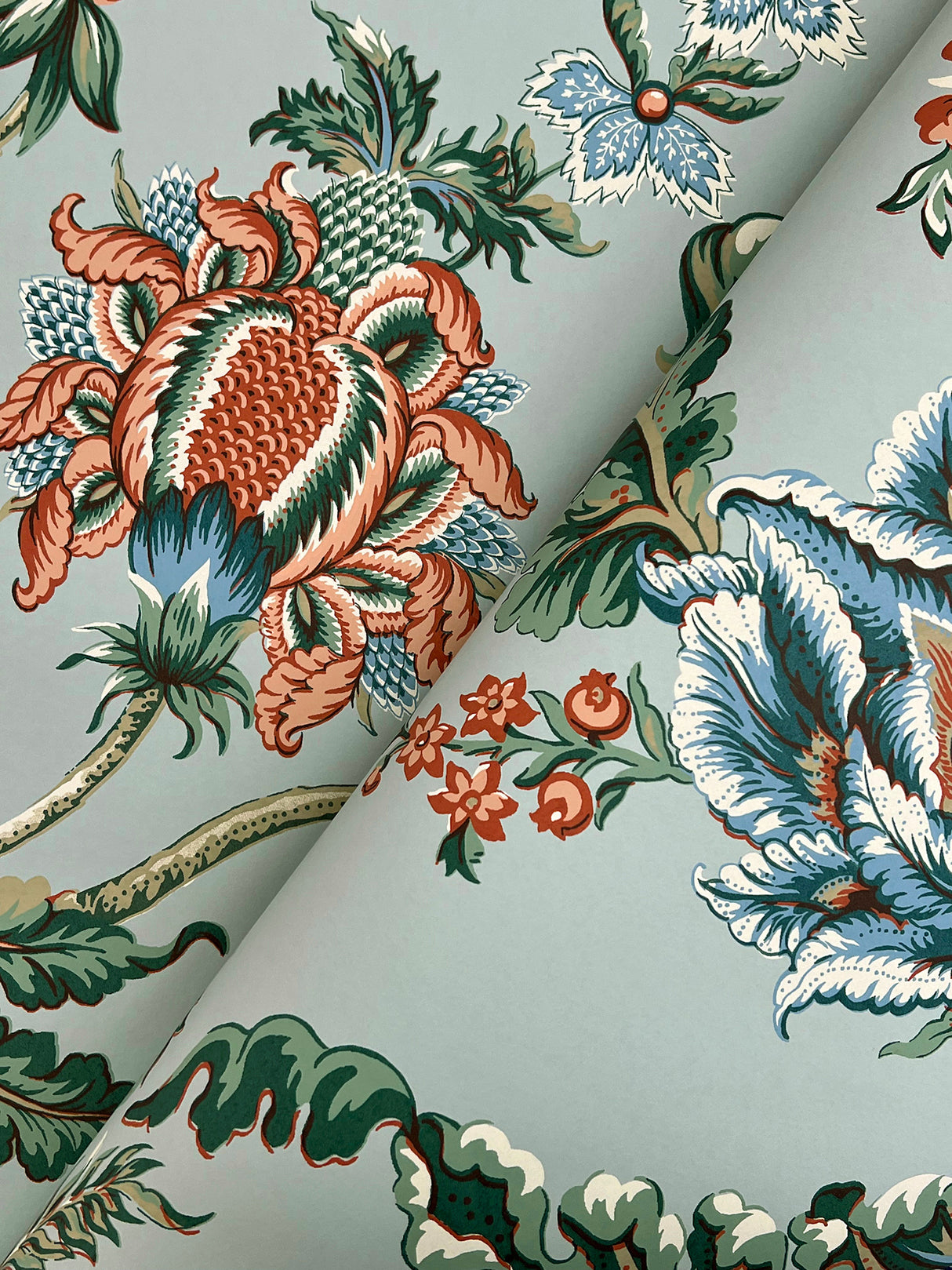 Ronald Redding MX9622W Monroe Teal Wallpaper - Eade's Wallpaper