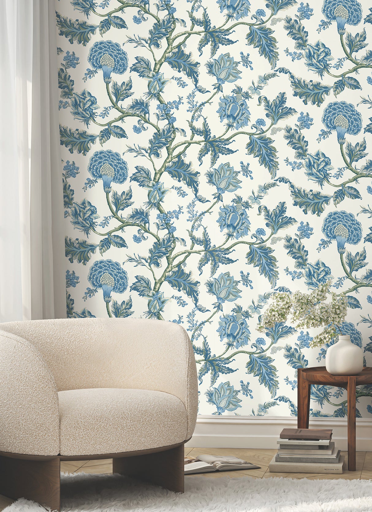 Ronald Redding MX9624W Monroe Blue Wallpaper - Eade's Wallpaper