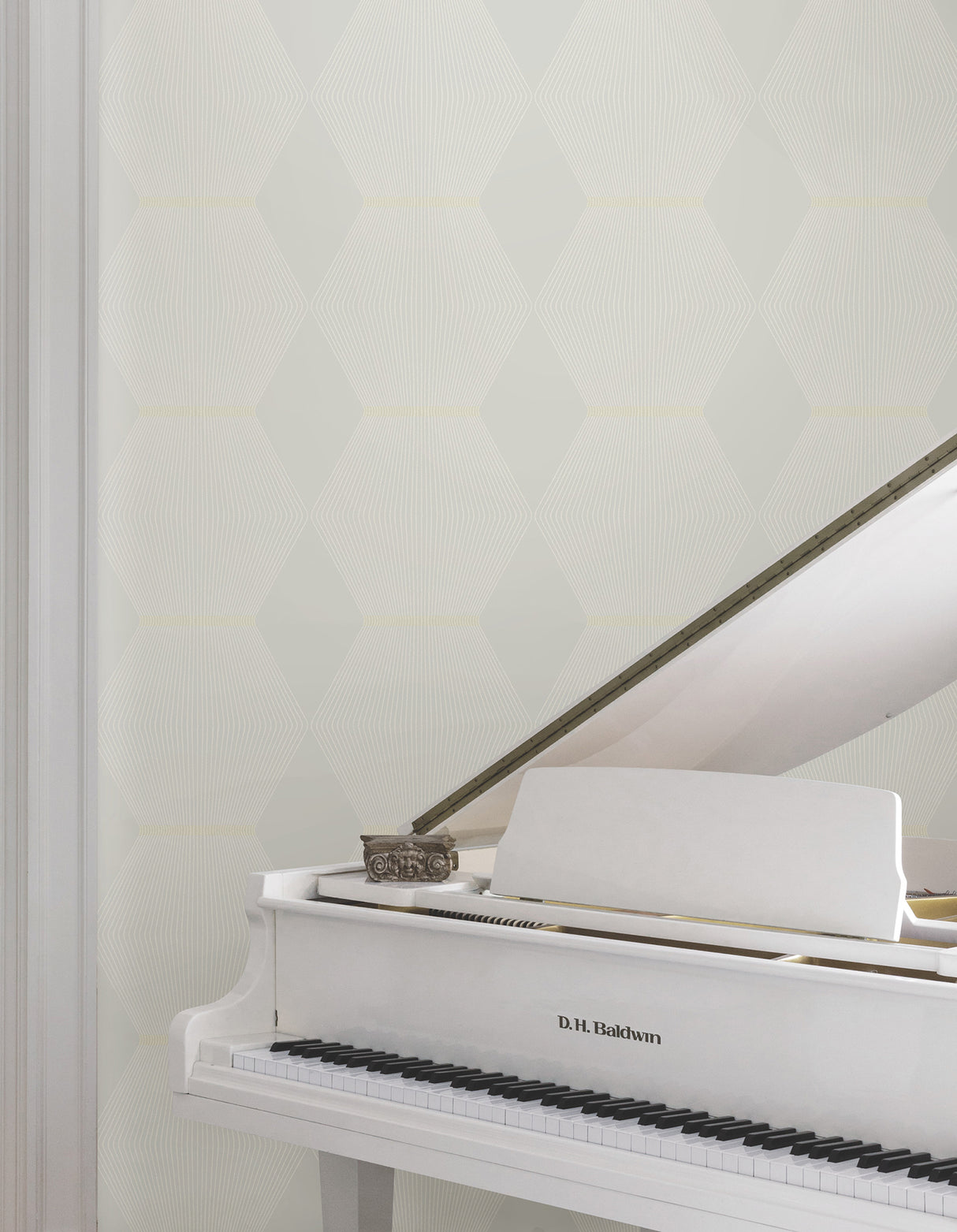 Ronald Redding MX9633 Diamond Legacy Soft Grey Wallpaper - Eade's Wallpaper