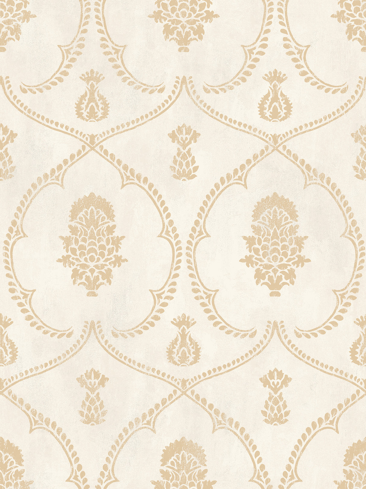 Ronald Redding MX9643 Royal Damask Soft Gold Wallpaper - Eade's Wallpaper