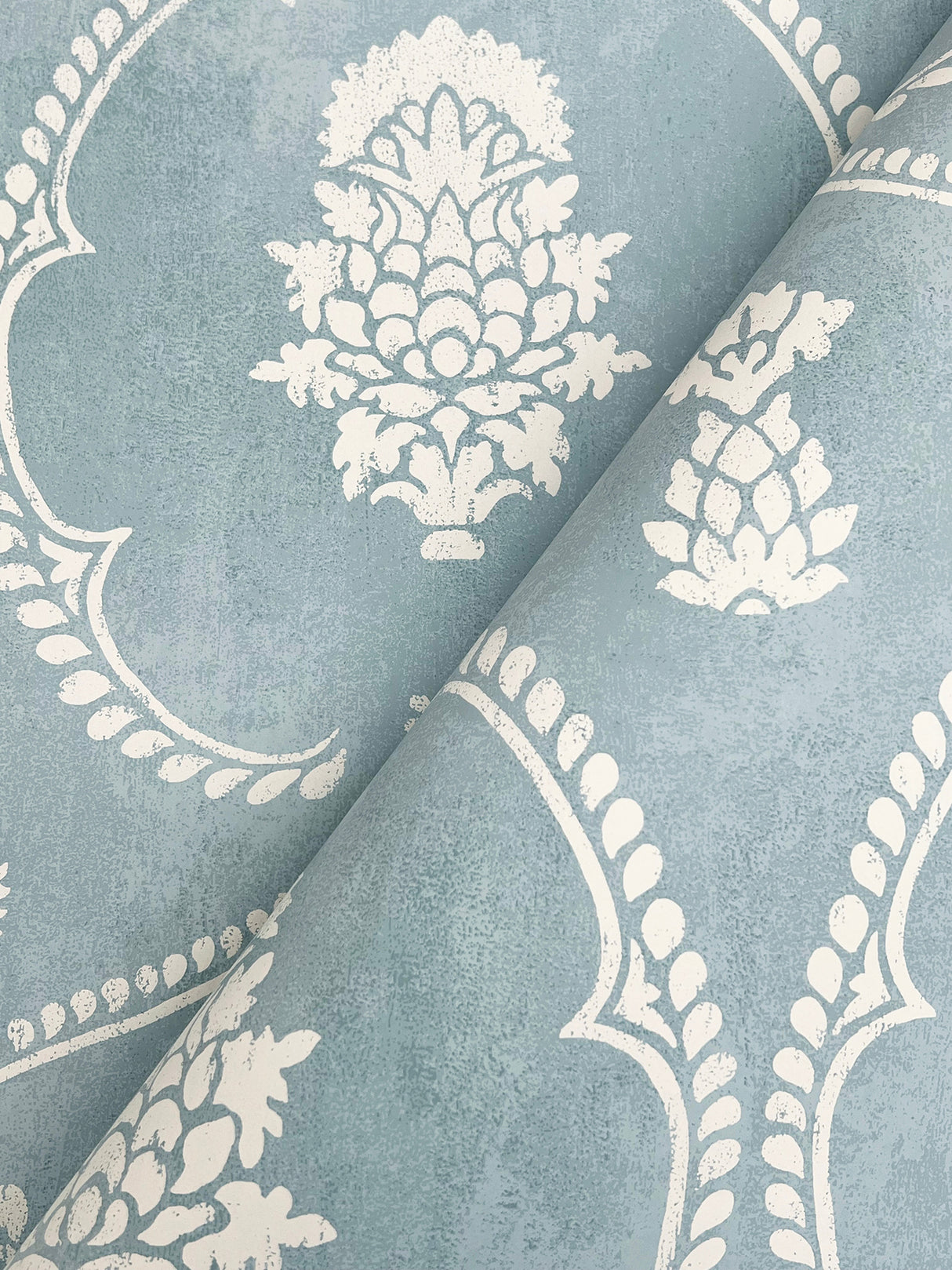 Ronald Redding MX9644 Royal Damask Blue Wallpaper - Eade's Wallpaper