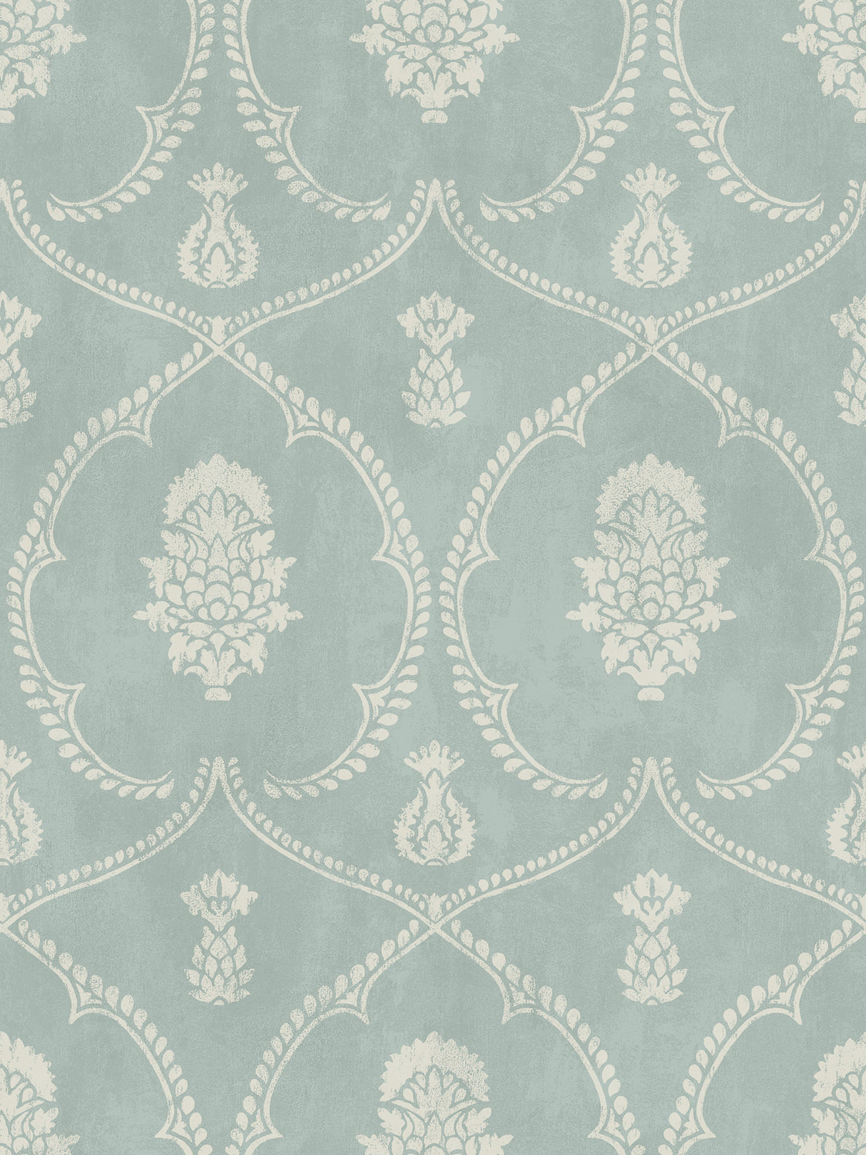 Ronald Redding MX9645 Royal Damask Jade Wallpaper - Eade's Wallpaper