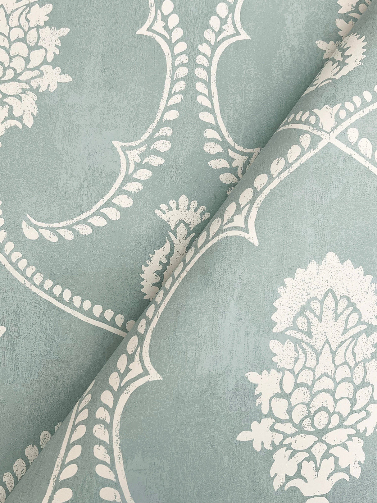 Ronald Redding MX9645 Royal Damask Jade Wallpaper - Eade's Wallpaper