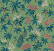 Ronald Redding MX9664 Peacock Estate Green Wallpaper - Eade's Wallpaper