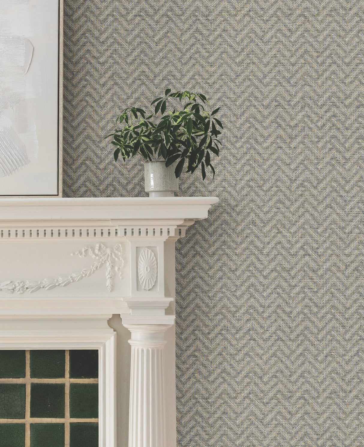 Ronald Redding MX9671 Regent Charcoal Wallpaper - Eade's Wallpaper