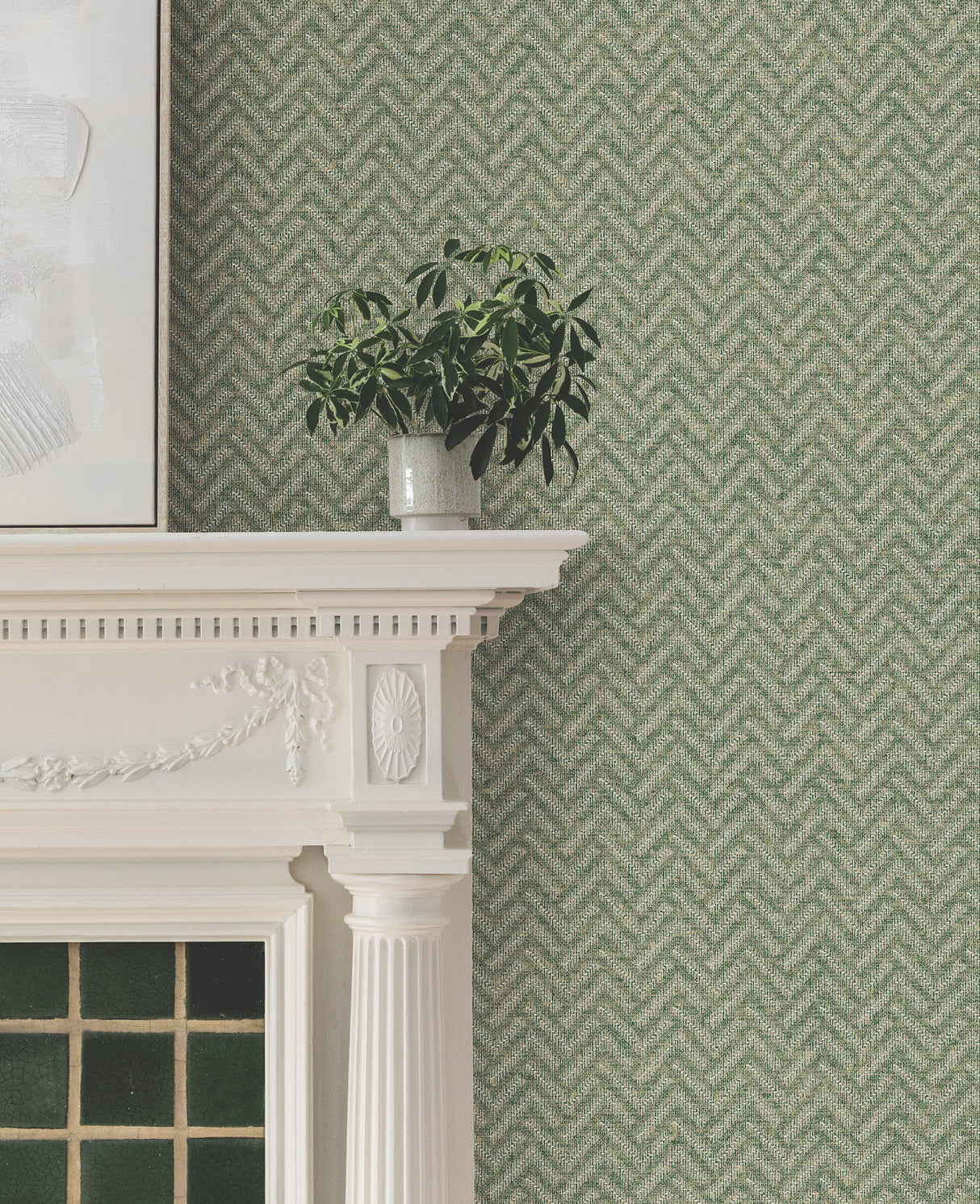 Ronald Redding MX9673 Regent Emerald Wallpaper - Eade's Wallpaper