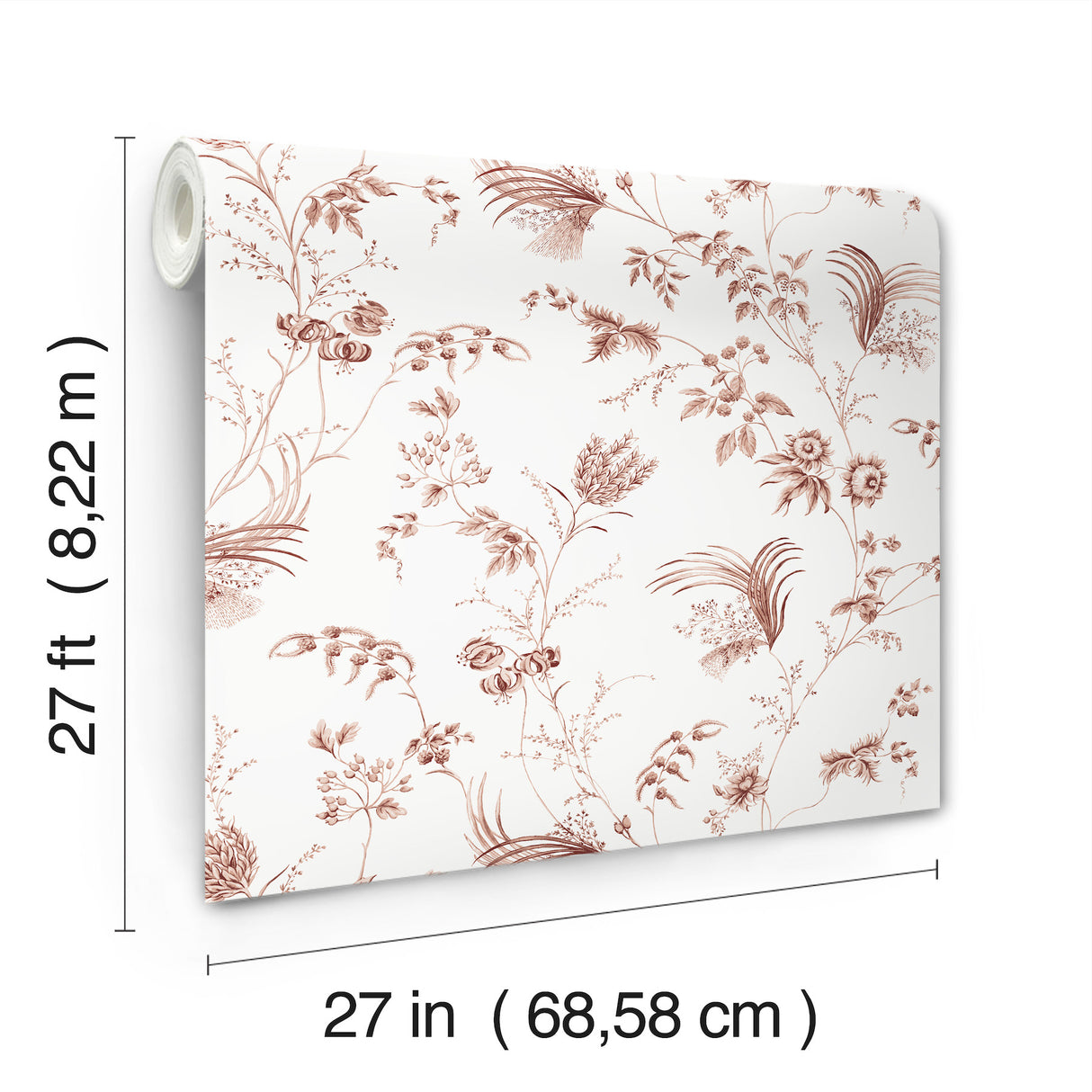 Ronald Redding MX9684 Floral Lace Brick Wallpaper - Eade's Wallpaper