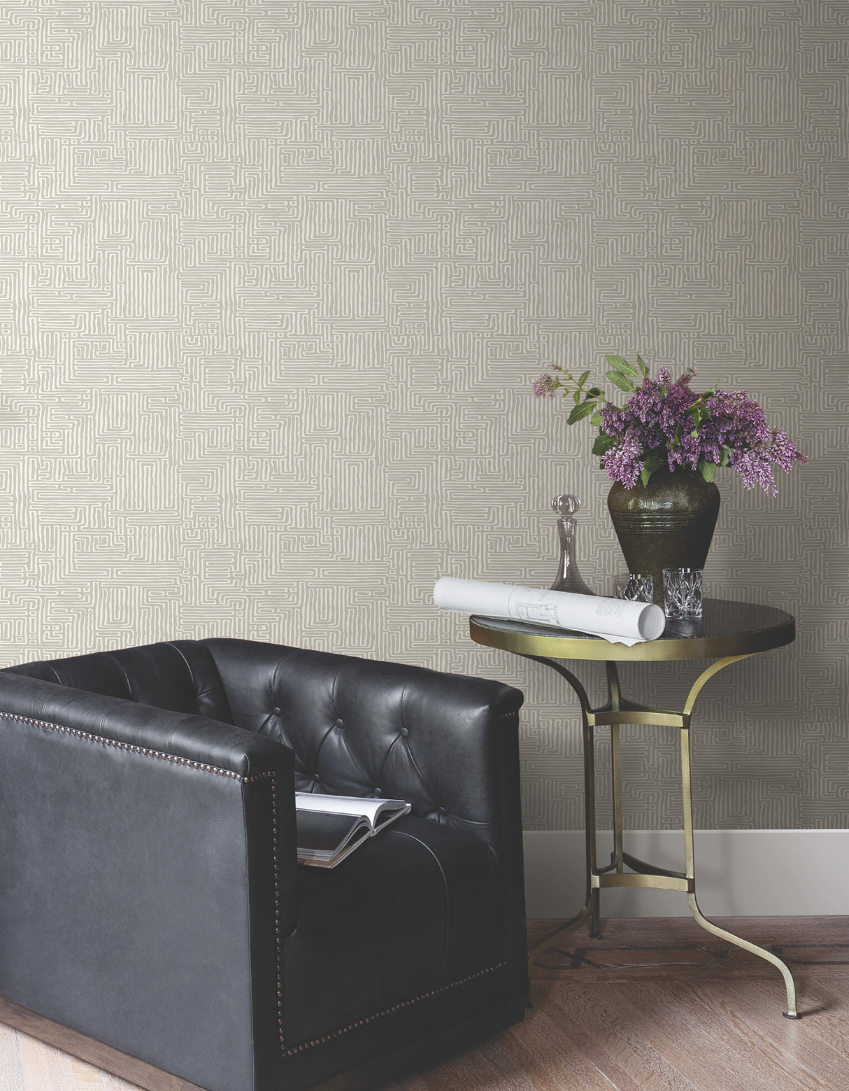 Ronald Redding MX9685 Passages Taupe Wallpaper - Eade's Wallpaper