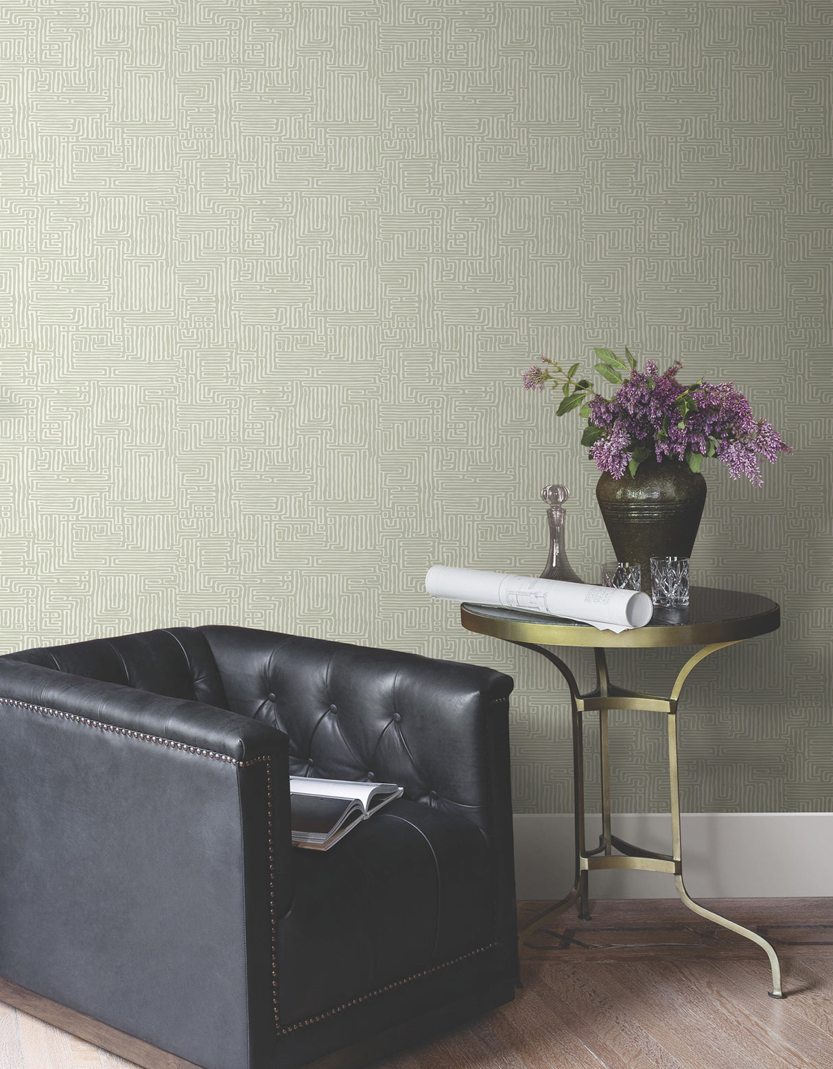 Ronald Redding MX9688 Passages Green Wallpaper - Eade's Wallpaper