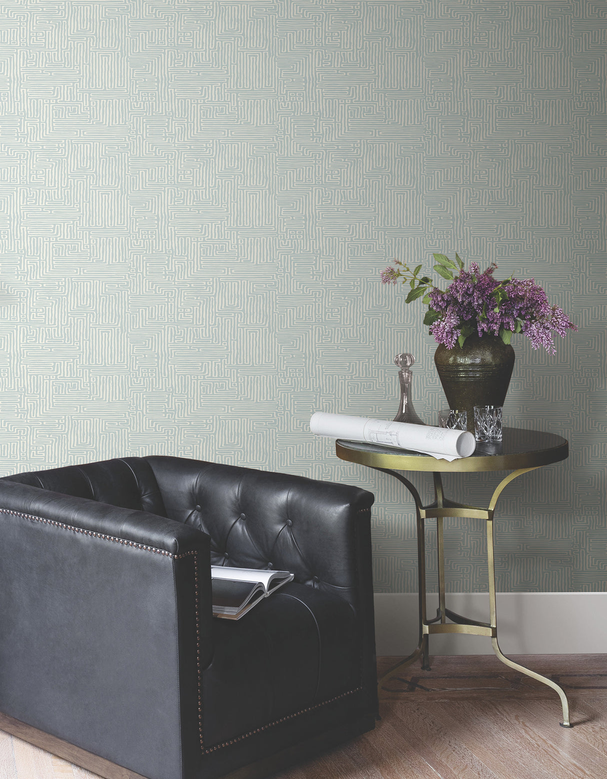 Ronald Redding MX9689 Passages Blue Wallpaper - Eade's Wallpaper